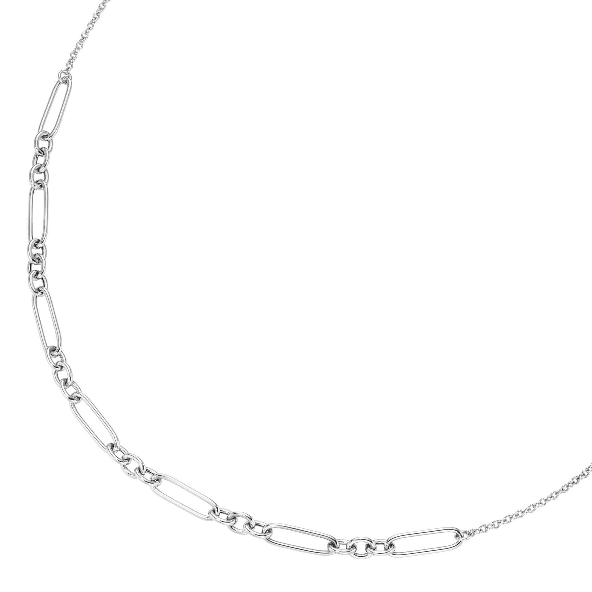 Smart Jewel Collier »längliche ovale Glieder als Mittelteil Silber 925«
