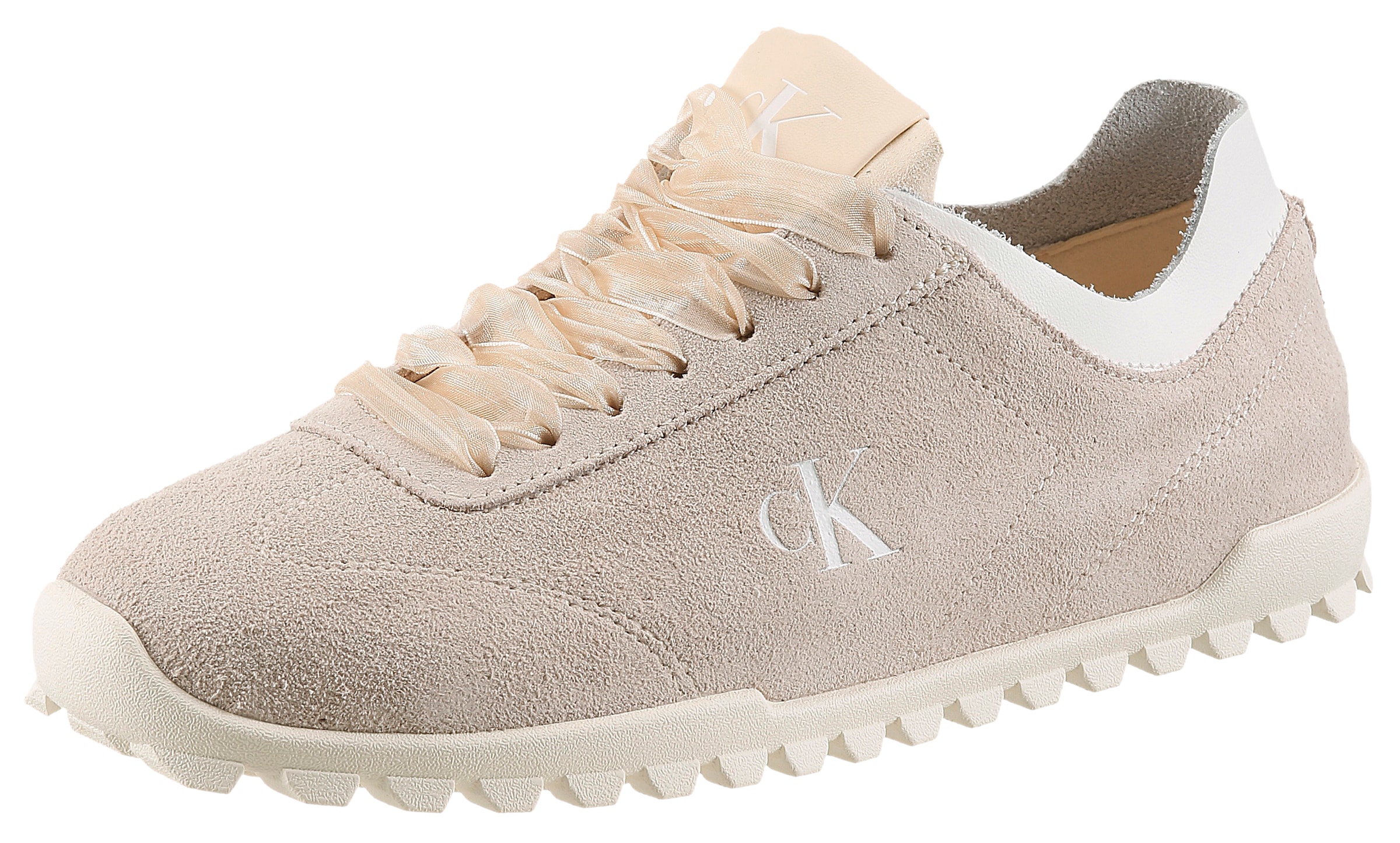 Calvin Klein Sneaker "LOW PROFILE RUN MG SUE DB LACES" Freizeitsneaker, Hal günstig online kaufen