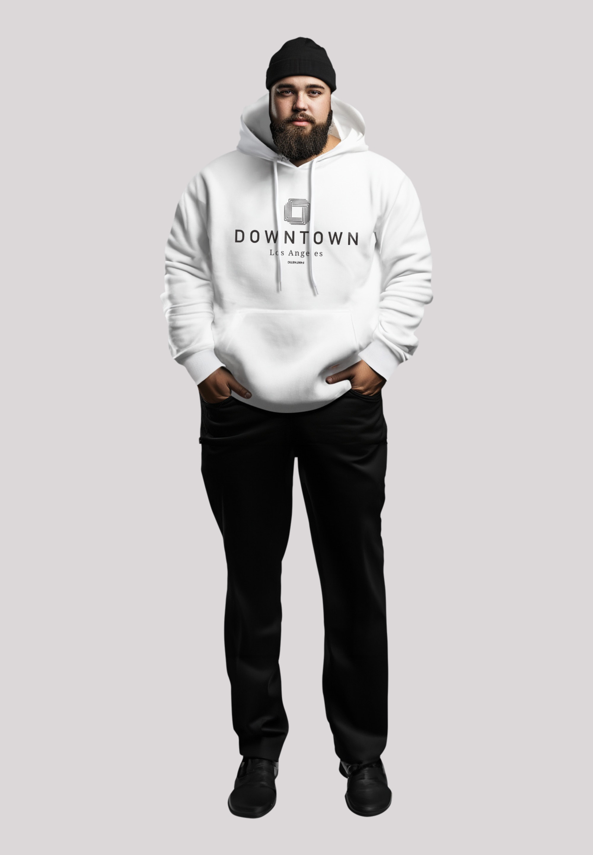 F4NT4STIC Kapuzenpullover »Downtown LA PLUSSIZE«, Premium Qualität