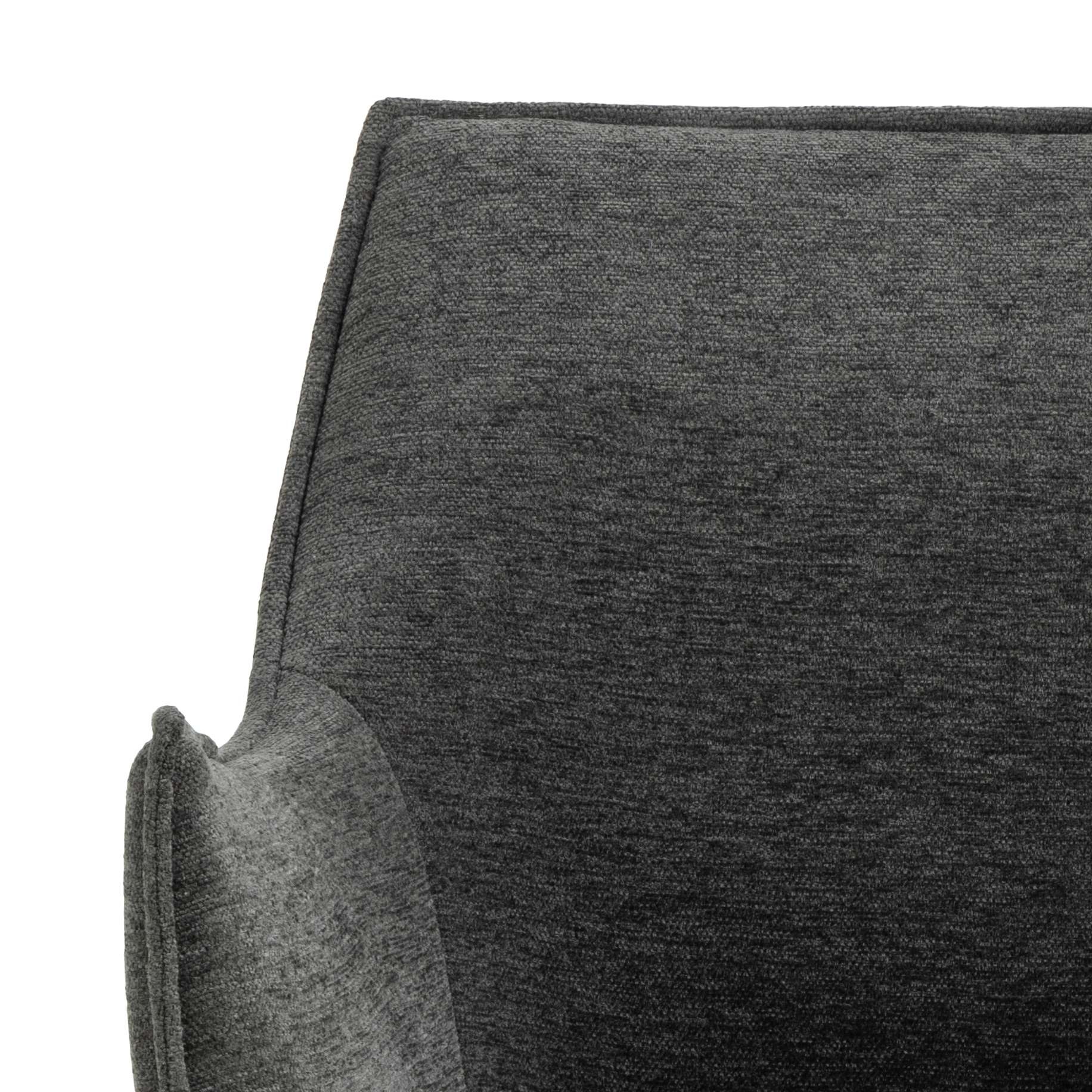ACTONA GROUP Esszimmerstuhl »Bonita«, (Set), Stuhl mit Armlehne, Stoff Apia dunkelgrau, 2 Stück im Lieferumfang