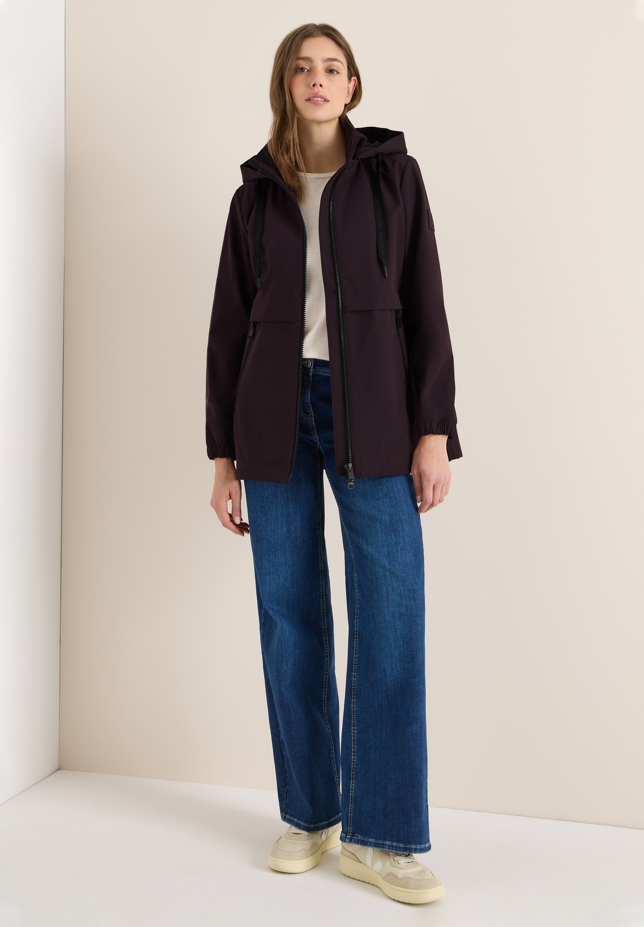 Thumbnail - Cecil Outdoorjacke mit Kapuze mit Kapuze mit Tunnelzugband