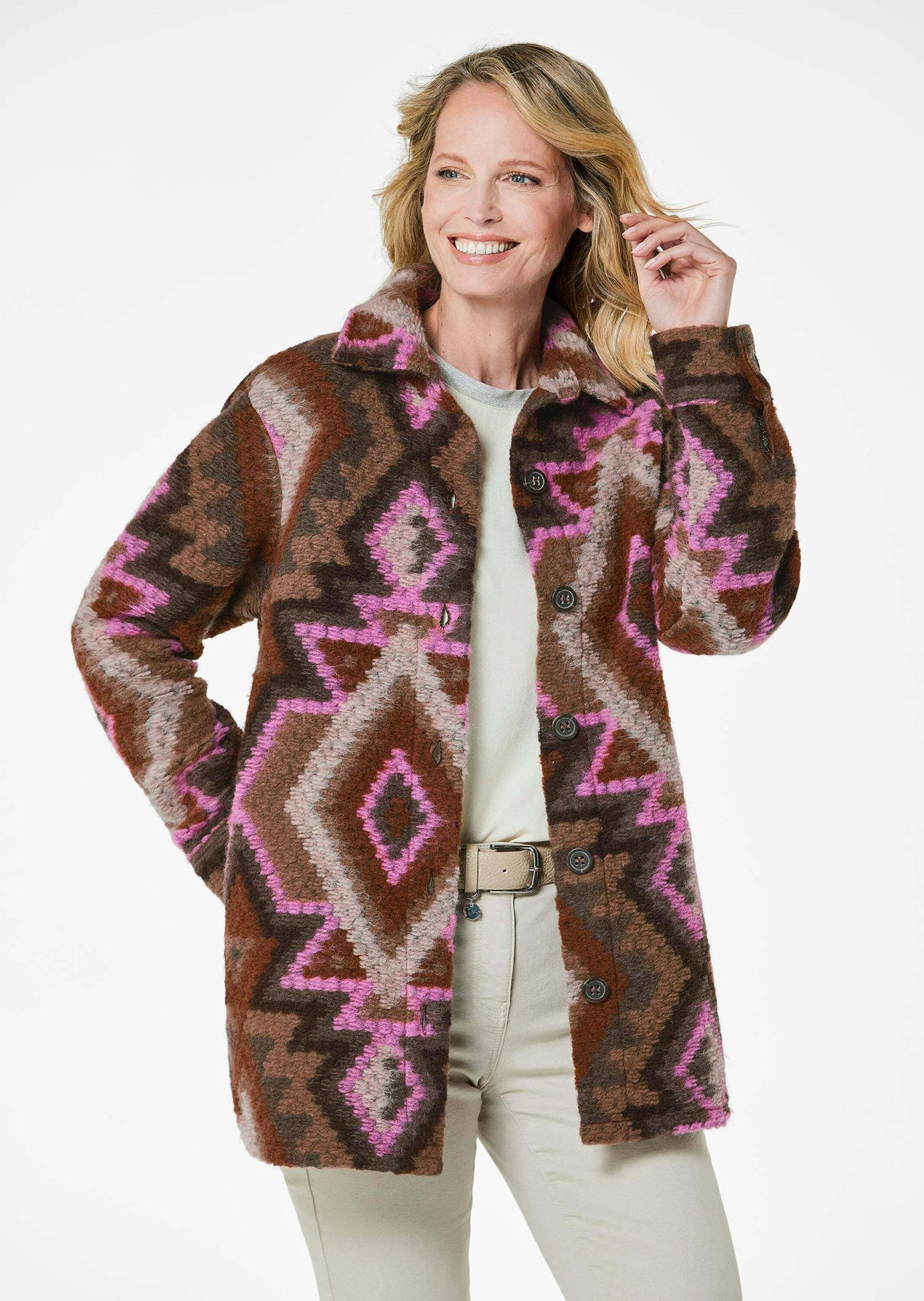 Thumbnail - GOLDNER Wolljacke "Kurzgröße Hemdjacke" Manschetten