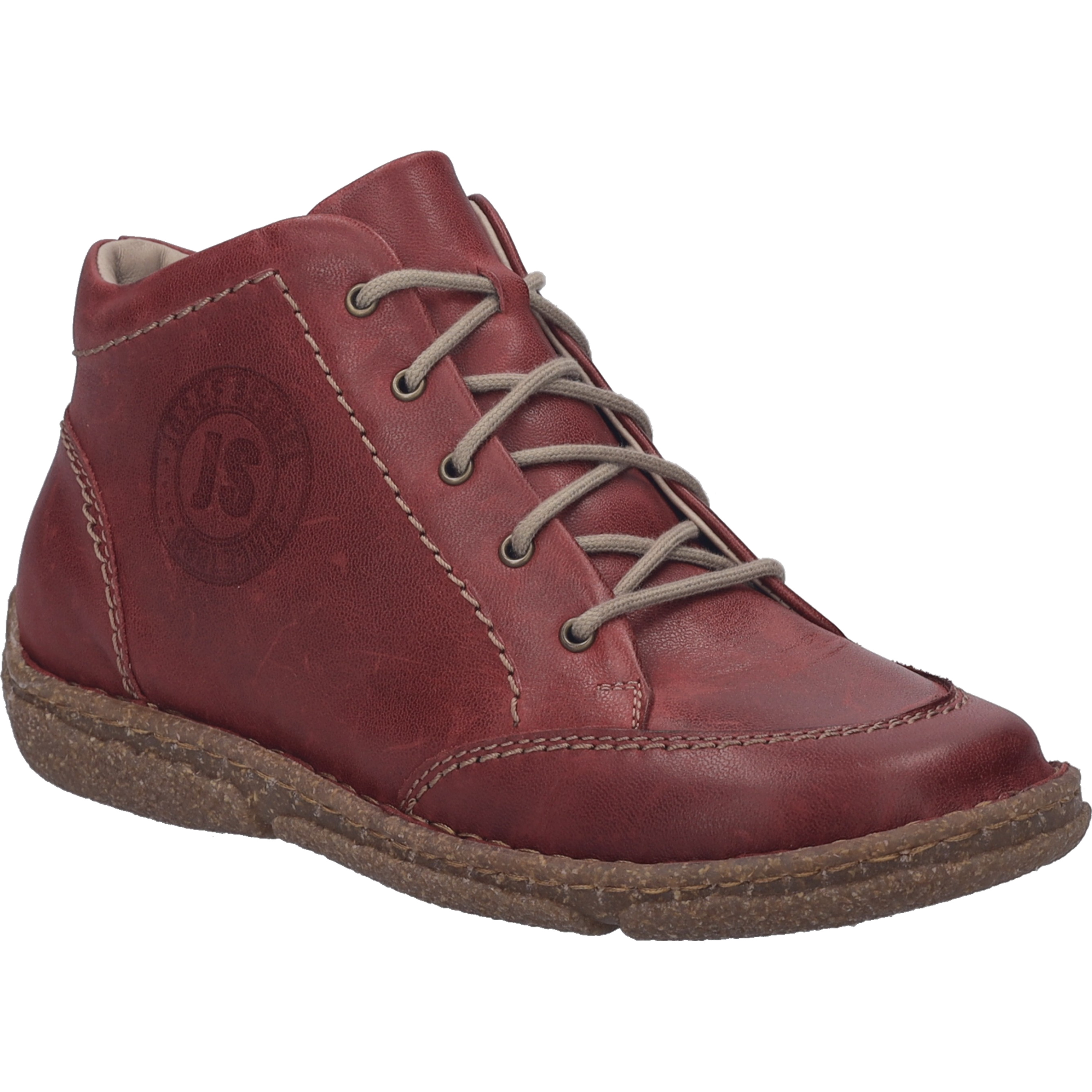 Bottines Pour Femmes - JOSEF SEIBEL Neele 01 - Marron - Cuir - Plat - Lacets Marron - Chaussures