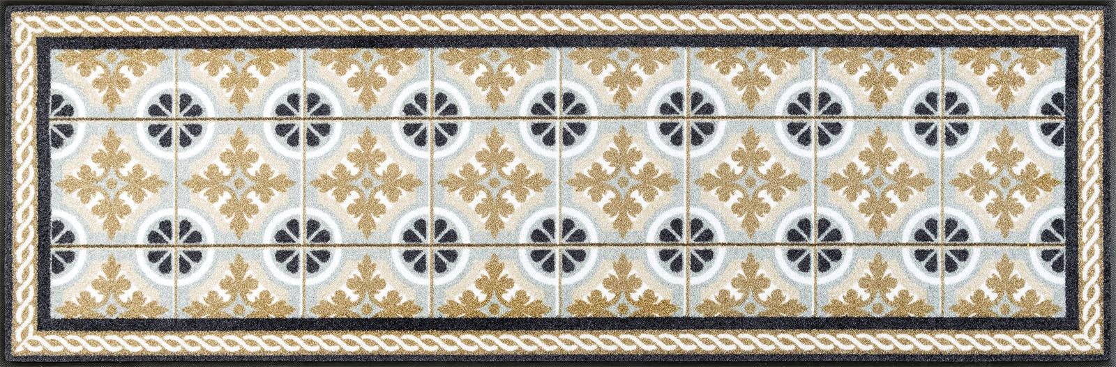 wash+dry by Kleen-Tex Läufer »Kitchen Tiles«, rechteckig, 7 mm Höhe, Schmutzfangläufer, rutschhemmend, In- und Outddor geeignet, waschbar