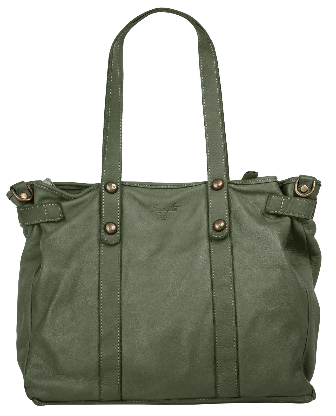 Samantha Look Shopper Tasche Dunkelgrün 2