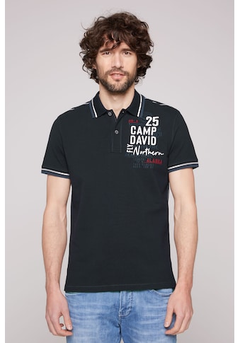 CAMP DAVID Polo marškinėliai su Label-Applikation...