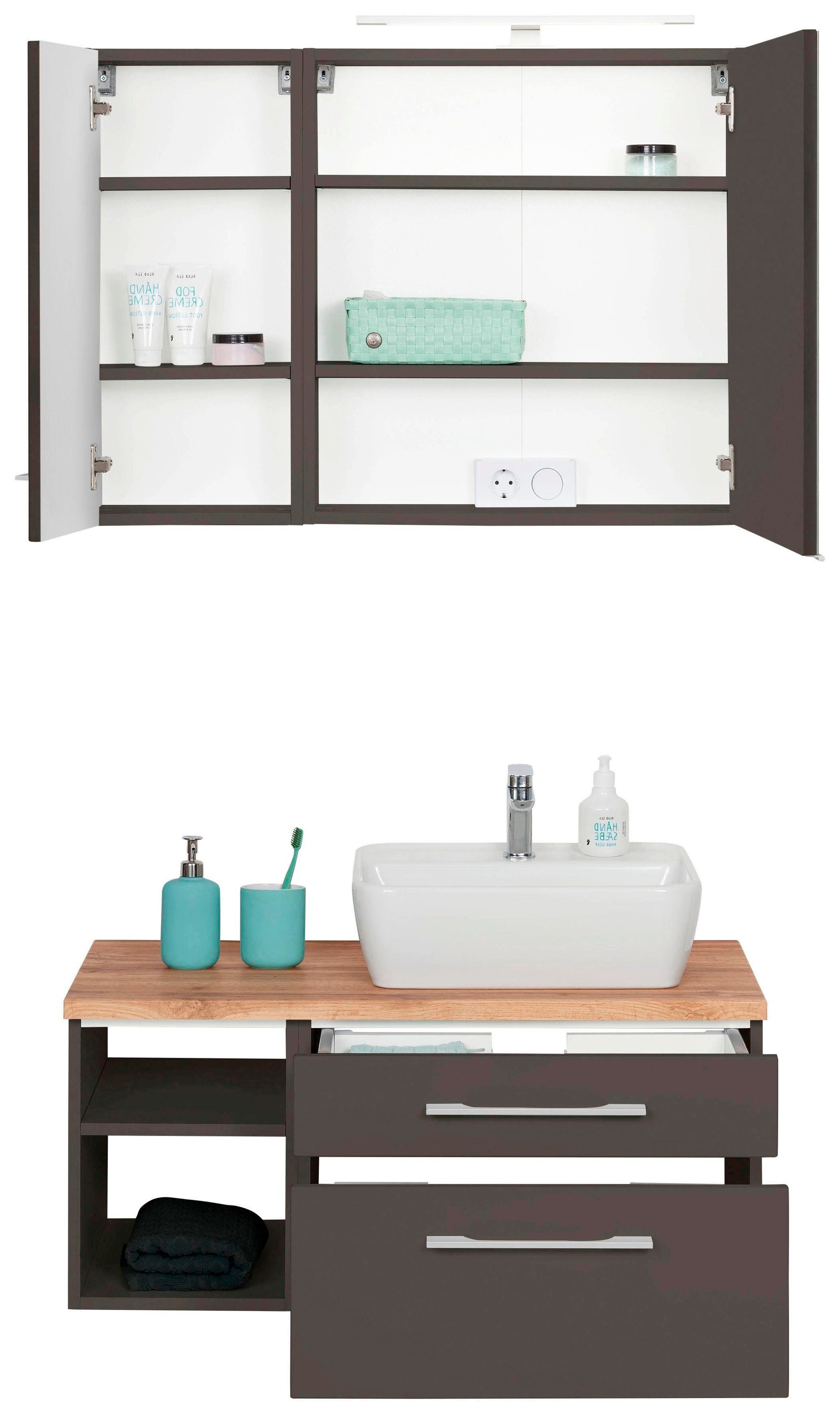 welltime Badmöbel-Set "Davos" 3 Stk. tlg. günstig online kaufen