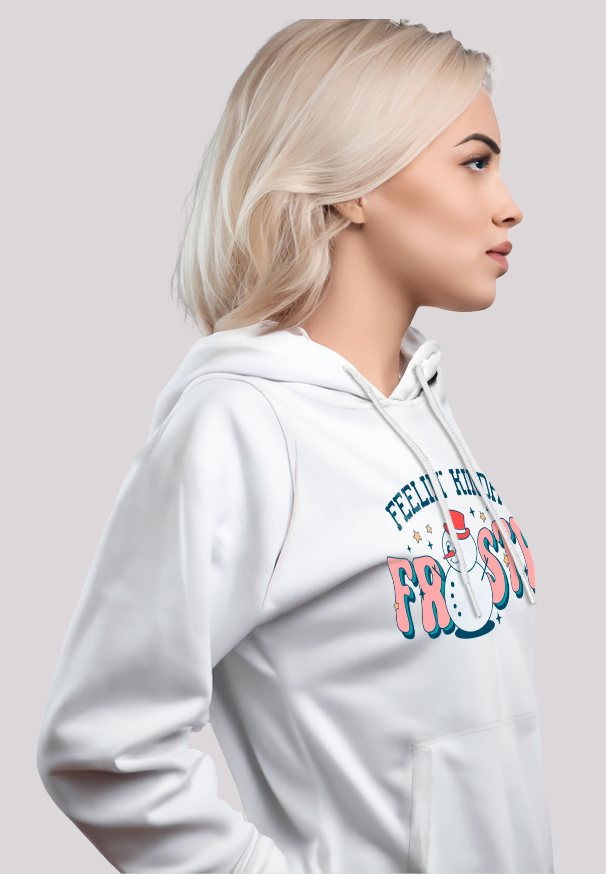 F4NT4STIC Kapuzenpullover »Feelin Kinda Frosty Snowman«, Premium Qualität