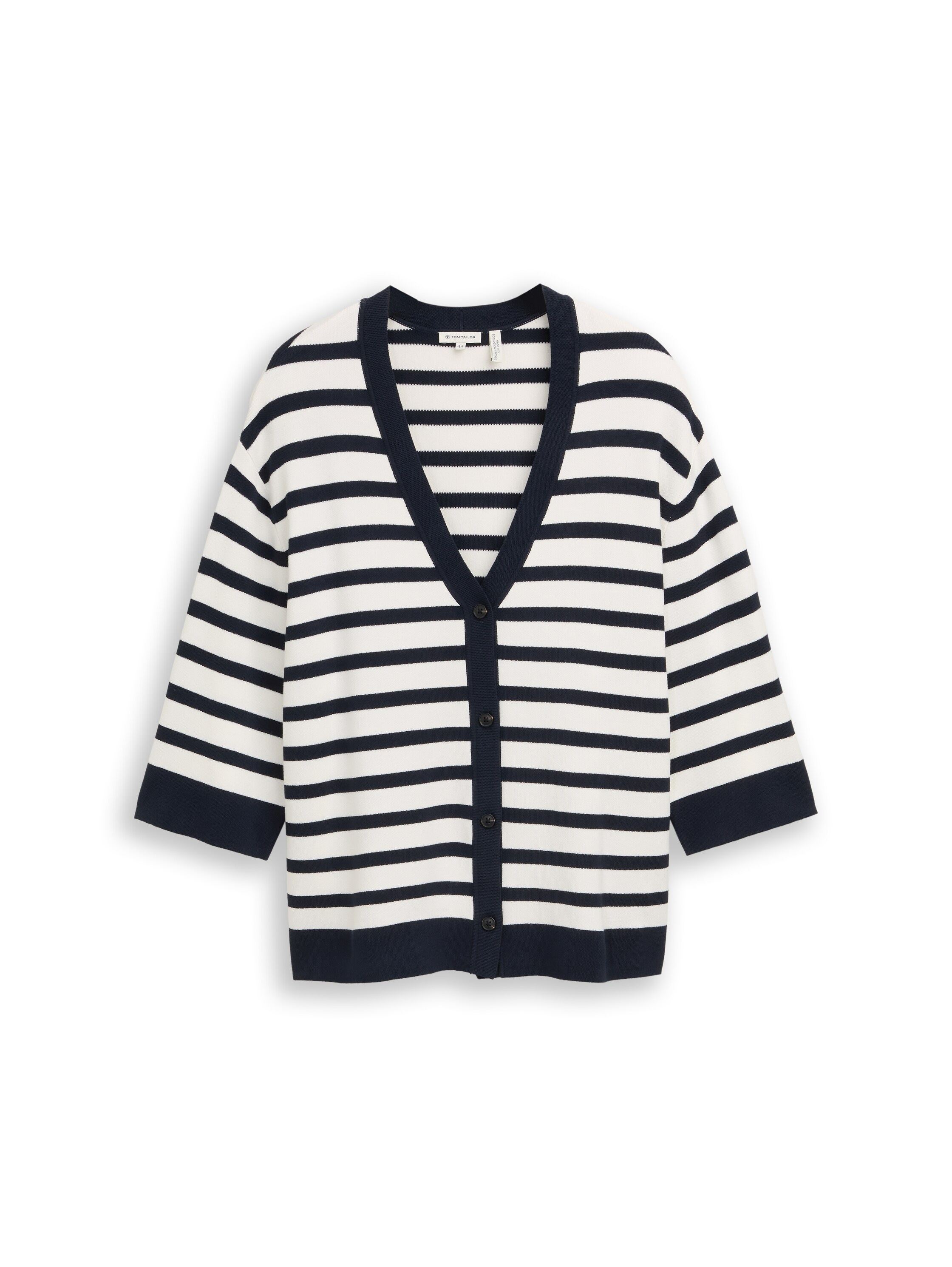 TOM TAILOR PLUS Cardigan mit Streifen Muster