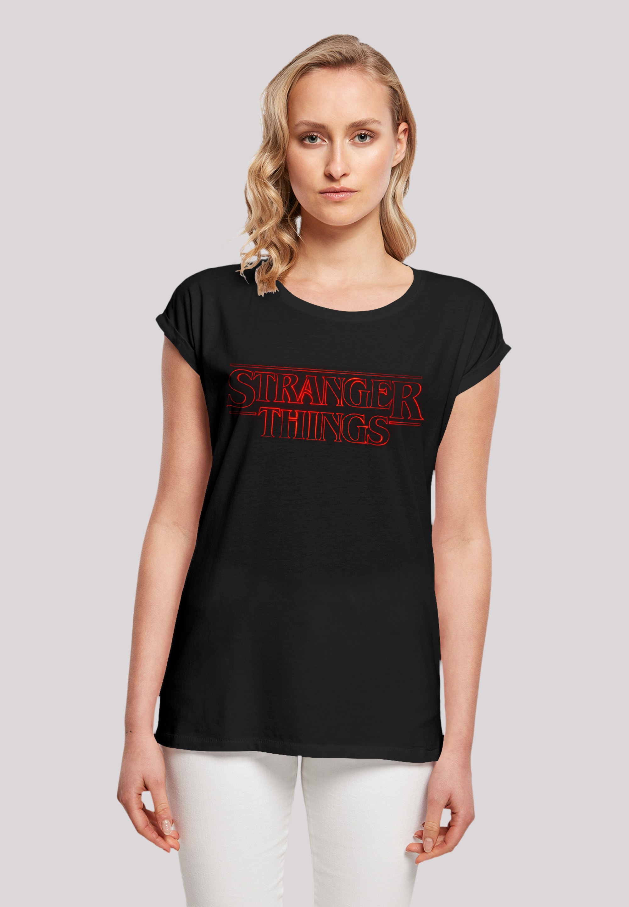 T-Shirt »Stranger Things Glow Logo«, Premium Qualität