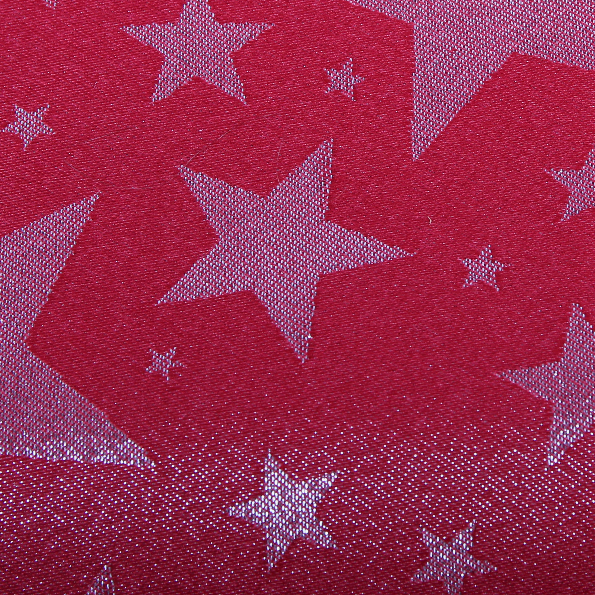 Delindo Lifestyle Mitteldecke "Christsterne" Jacquard mit Lurexsternen günstig online kaufen