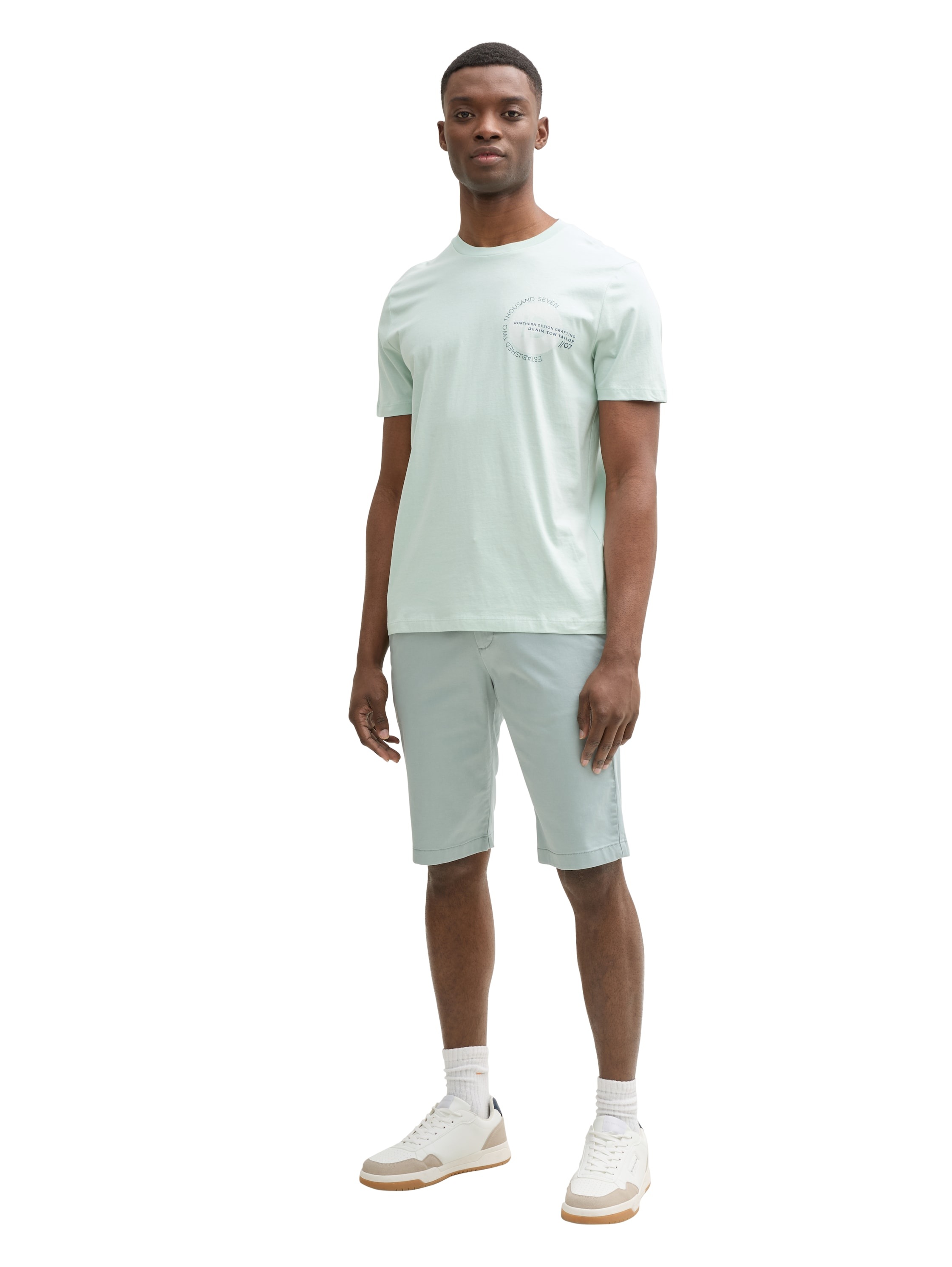 TOM TAILOR Denim T-Shirt, mit verschiedenen Logo Prints