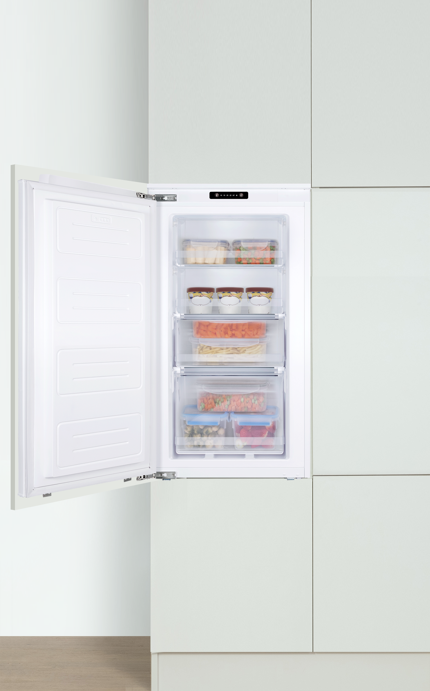 Amica Einbaugefrierschrank »EGSX 321 905«, 87,1 cm hoch, 54 cm breit, Festtür-Technik
