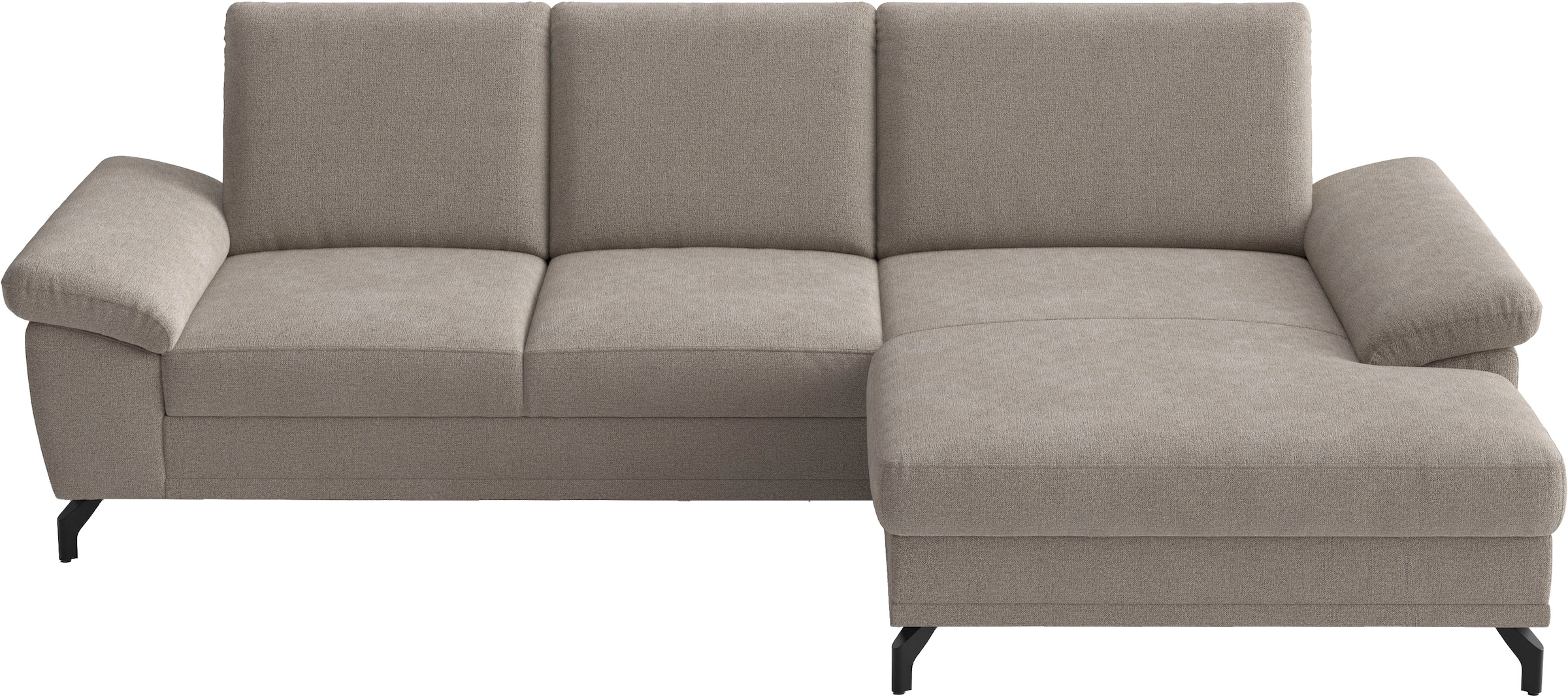 sit&more Ecksofa "Chelsea L-Form, B: 264 cm, Armteil- & Sitztiefenverstellung" optional Schlaffunktion und Bettkasten