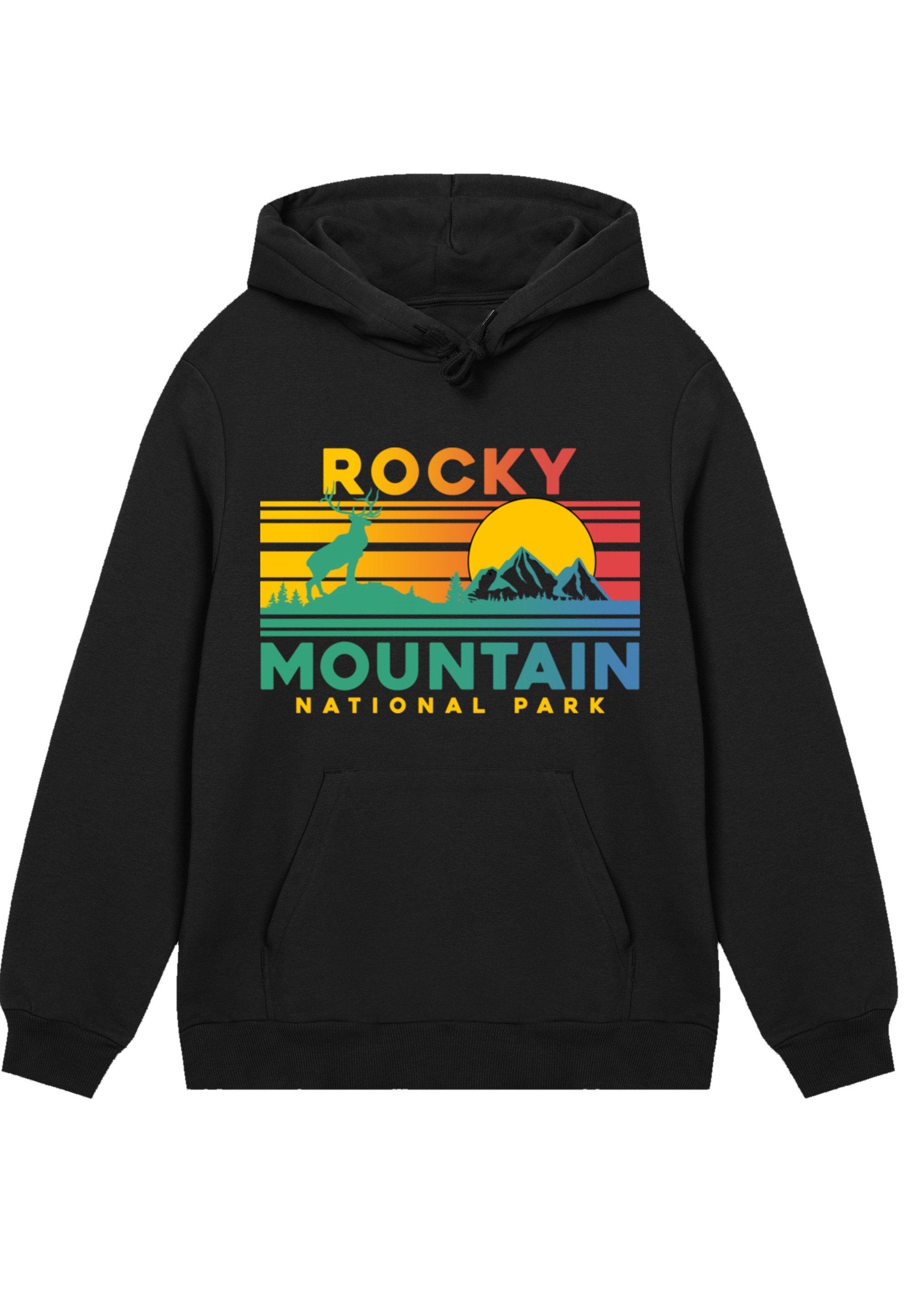 F4NT4STIC Kapuzenpullover "US National Parks Rocky Mountain Sunset", Premiu günstig online kaufen