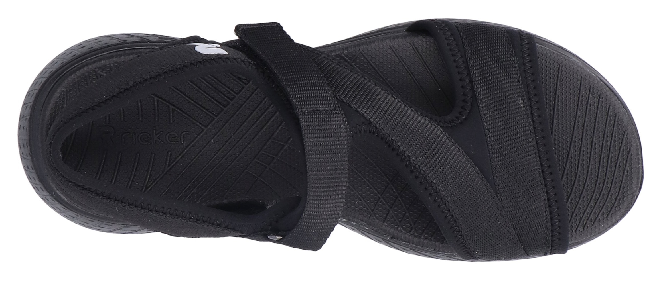 RIEKER Sport Sandale, Trekkingsandale, Outdoorsandale, Sommerschuh mit Klettriemchen