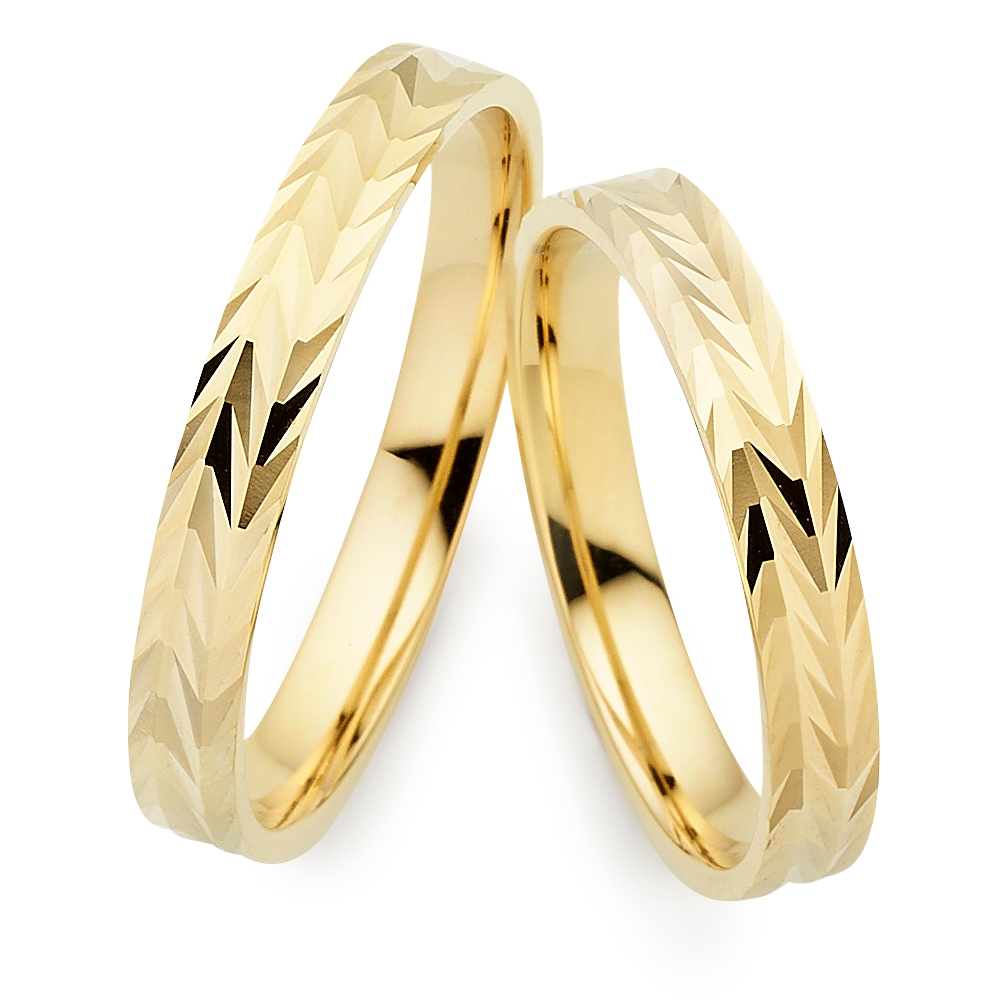 PHÖNIX Damen Trauring "Schmuck Partnerring Ehering Verlobungsring Freundschaftsring", 62, Silber 925 (Sterlingsilber), 4mmgelbgoldfarben, Silber 925