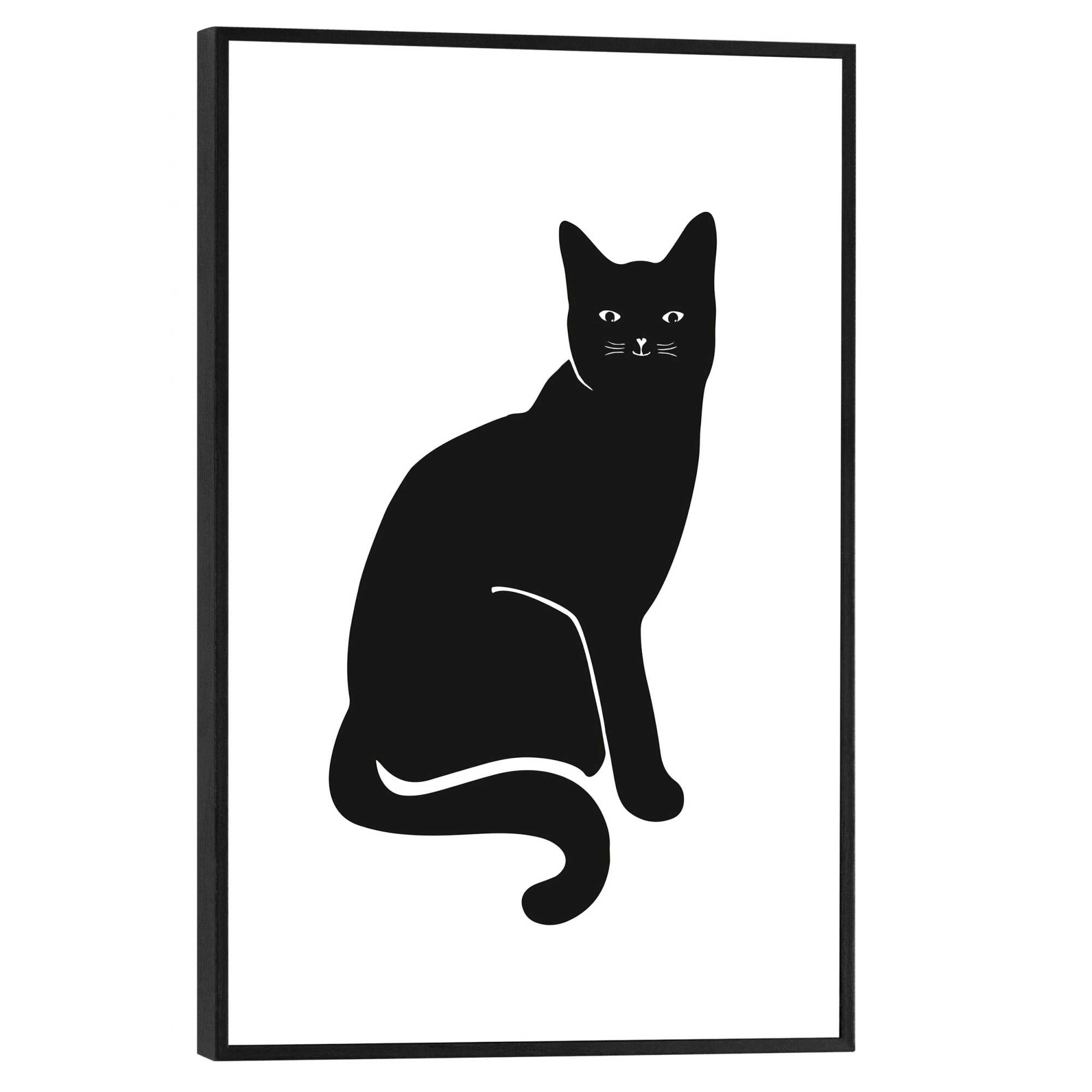 Reinders! Bild mit Rahmen »Black Cat«