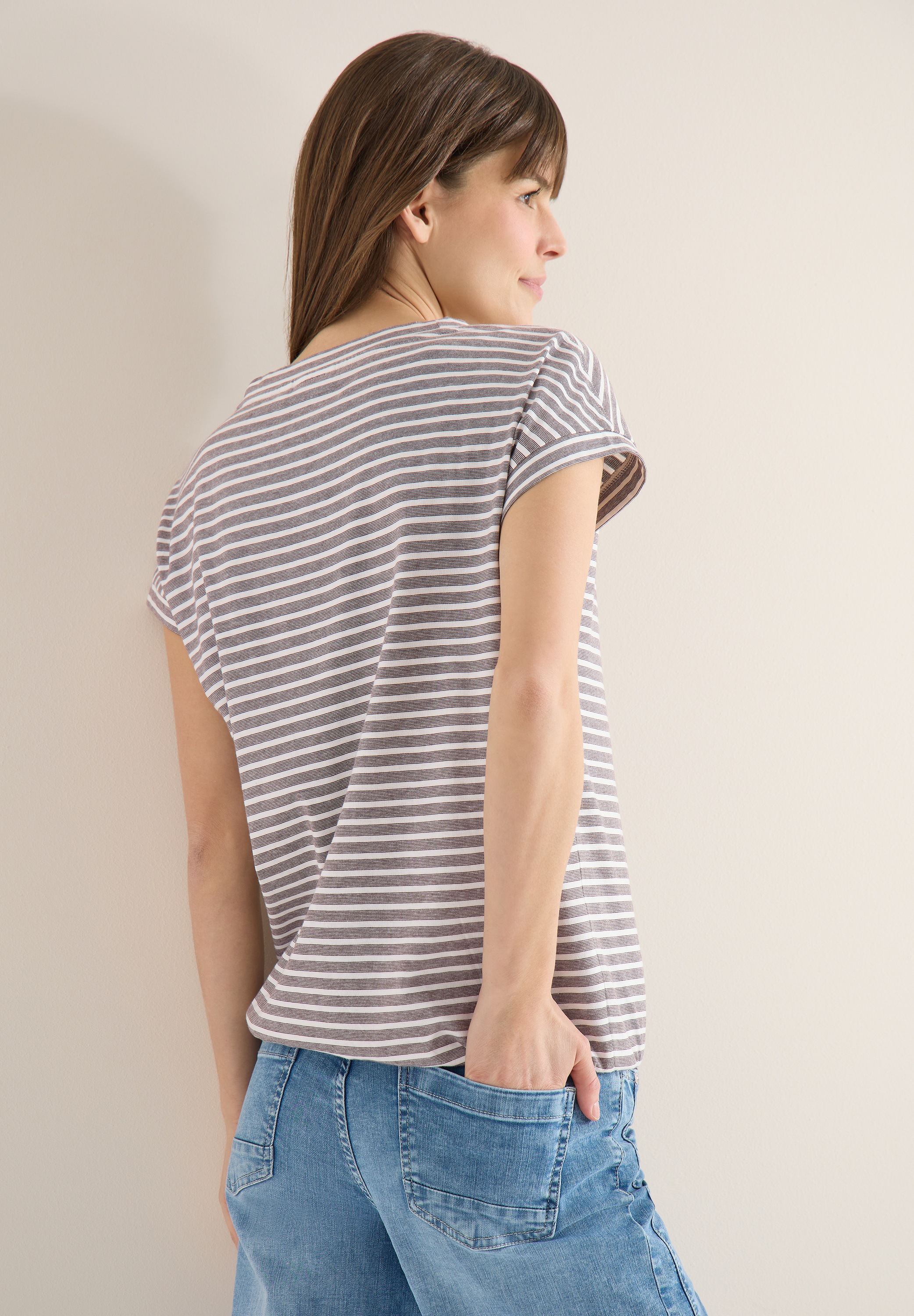 Cecil T-Shirt aus reiner Baumwolle günstig online kaufen