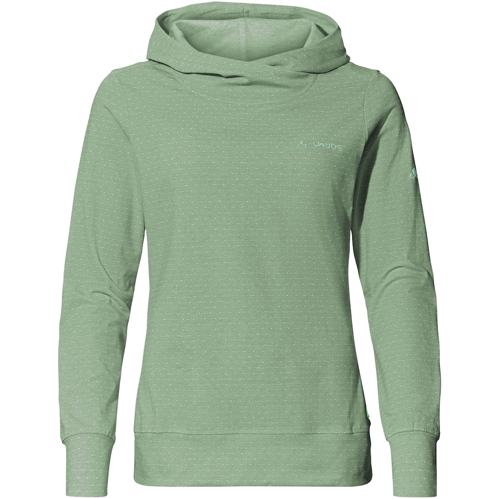 VAUDE Kapuzensweatshirt »WOMEN'S TUENNO PULLOVER«, (1 tlg.), Logoprägung auf dem Arm