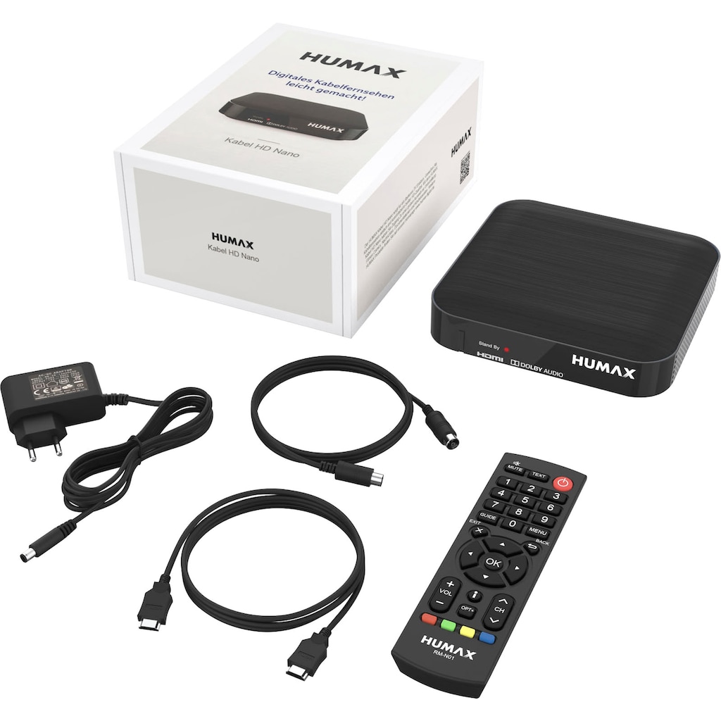 Humax Kabel-Receiver »Kabel HD Nano«, (EPG (elektronische Programmzeitschrift)-Kindersicherung-Automatischer Sendersuchlauf)