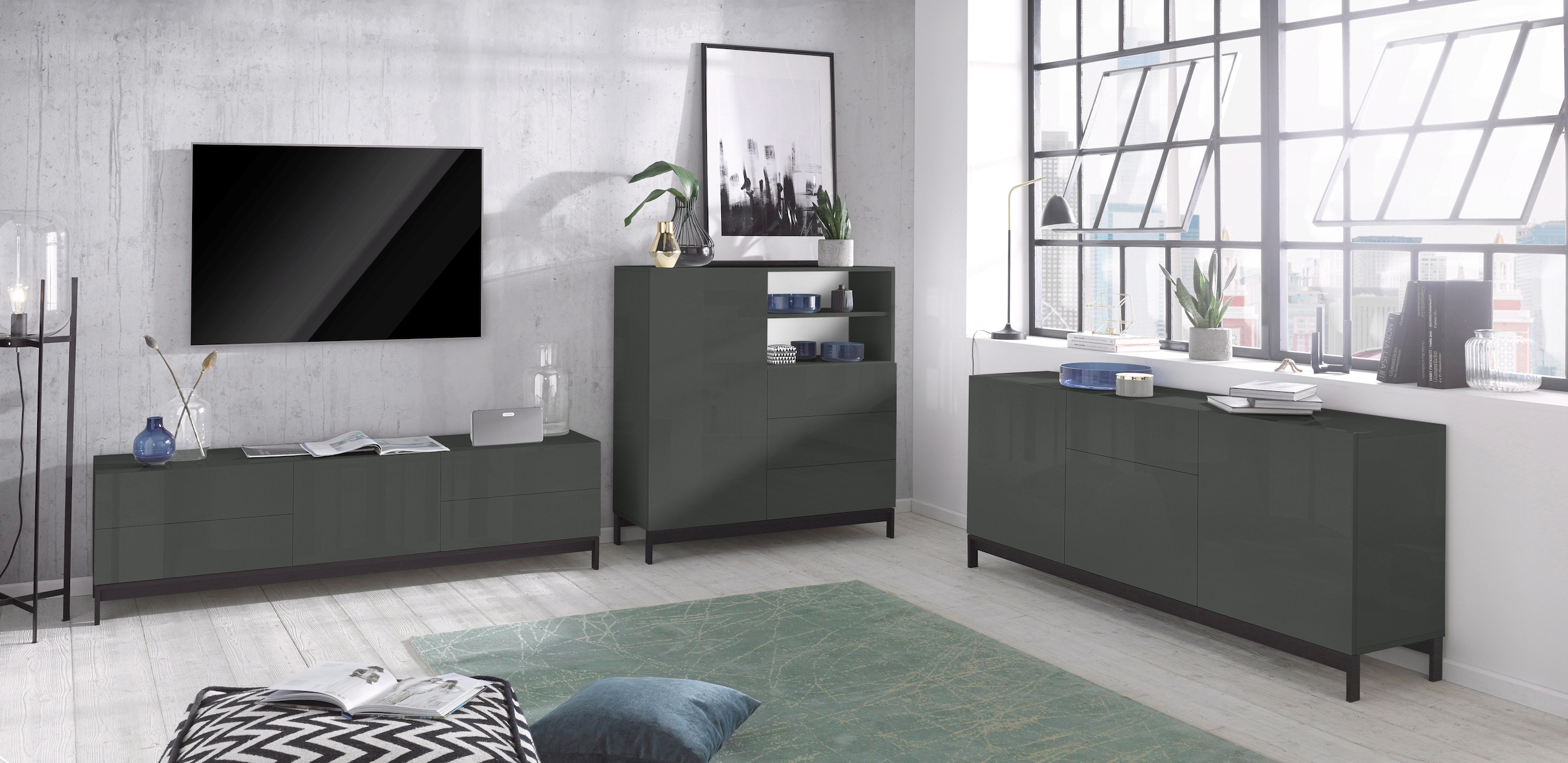 INOSIGN Highboard »Metis«, Breite 110 cm