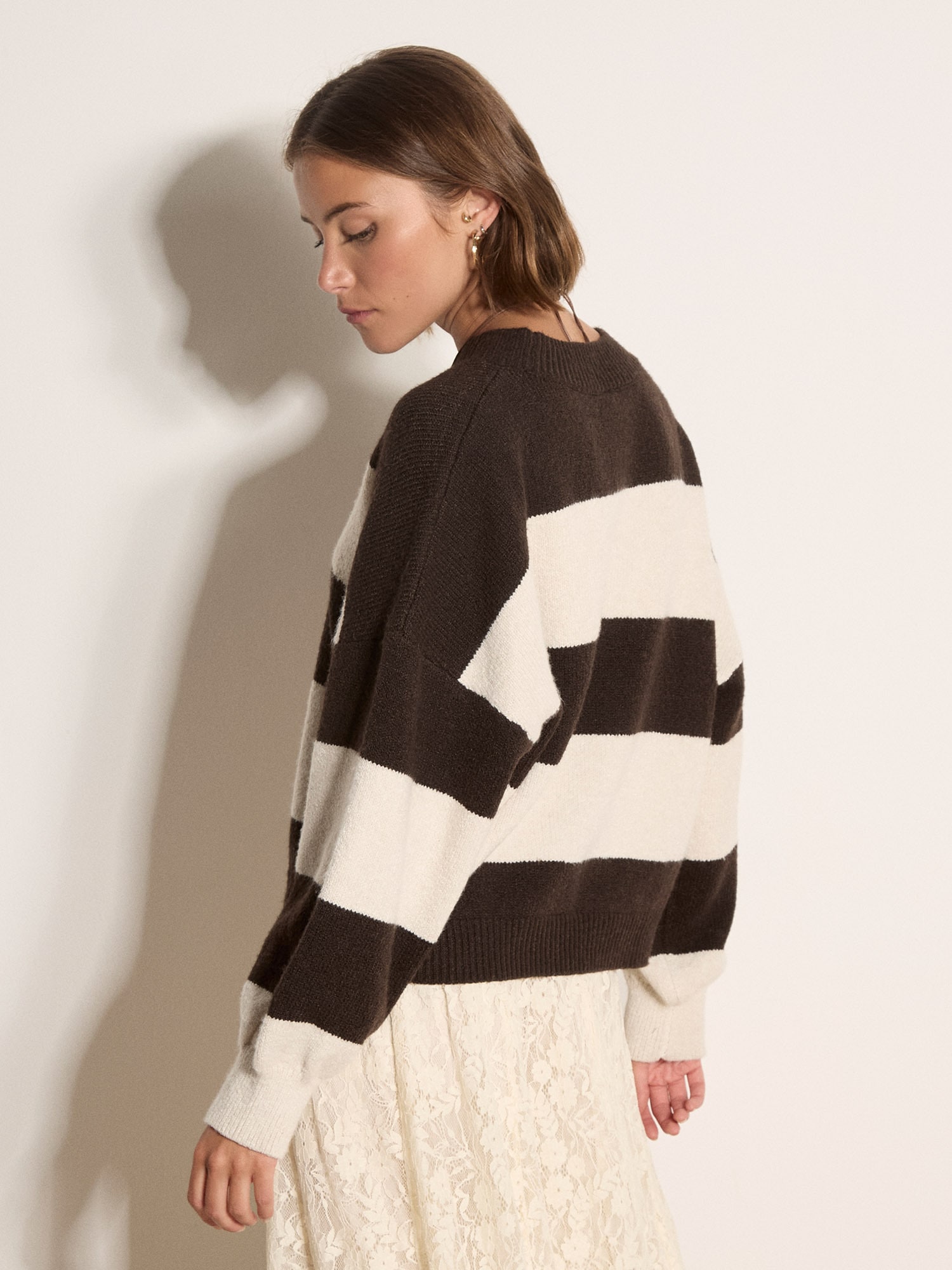 Apricot Strickpullover »Oversize-Pullover« mit Streifen