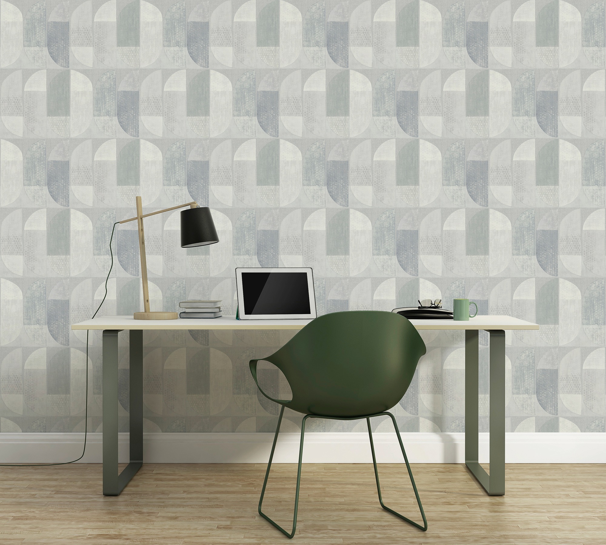 A.S. Création Vliestapete »Geo Nordic«, mehrfarbig-gemustert-Strukturmuster, Moderne Tapete Geometrisch Tapeten Wohnzimmer Schlafzimmer Küche Optik