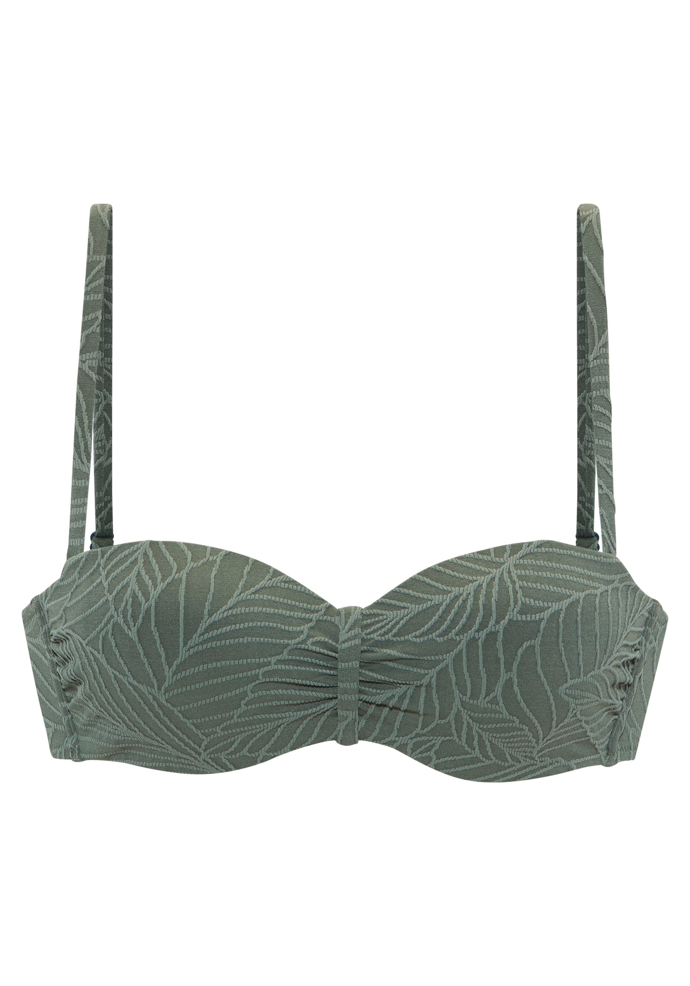 LASCANA Bügel-Bandeau-Bikini-Top "Fay", aus eleganter Strukturware günstig online kaufen