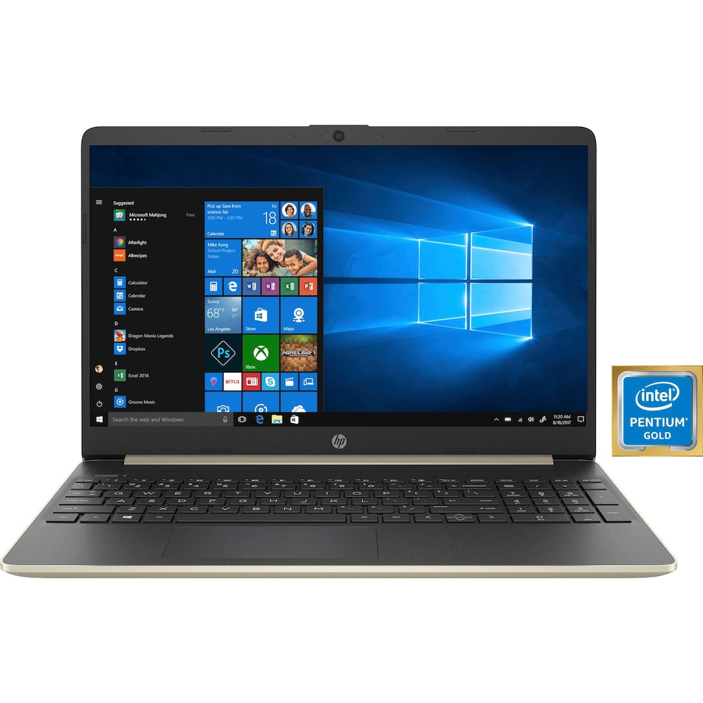 HP Notebook »15s-fq0212/214ng«, 39,6 cm, / 15,6 Zoll, Intel, Pentium Gold, UHD Graphics 610, 512 GB SSD