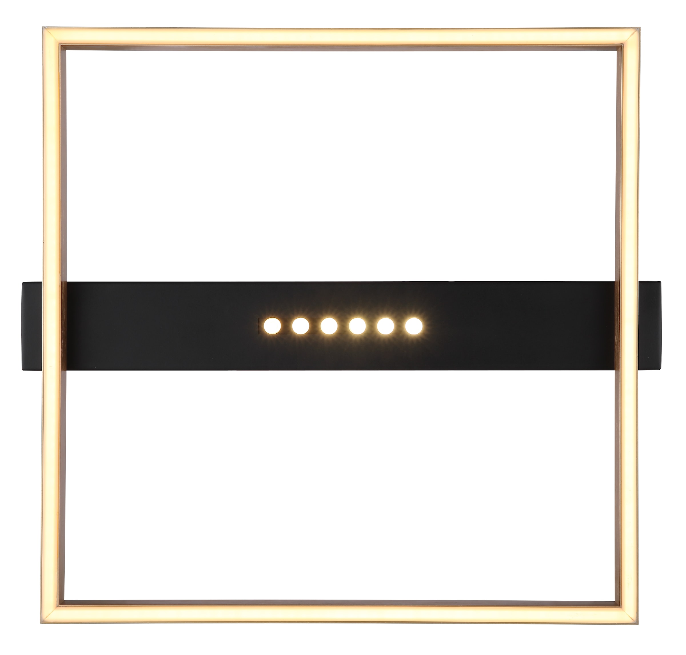 GLOBO LIGHTING LED Deckenleuchte »LUFFY«, Leuchtmittel LED-Modul | LED fest integriert, Deckenlampe/LxBxH: 430x392x69mm/Wohnzimmer/Schlafzimmer/modern