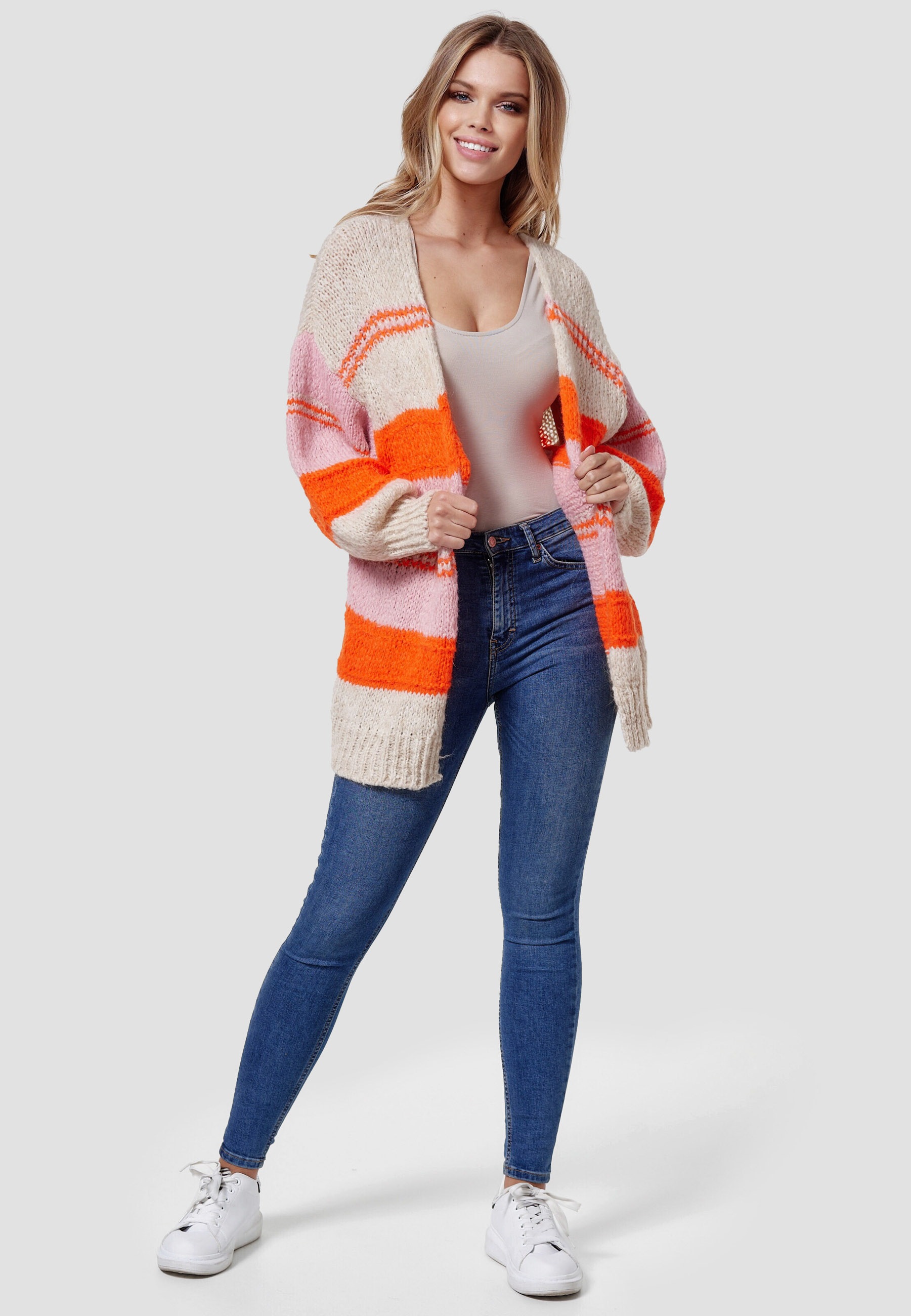 Decay Strickjacke, mit trendigen Streifen