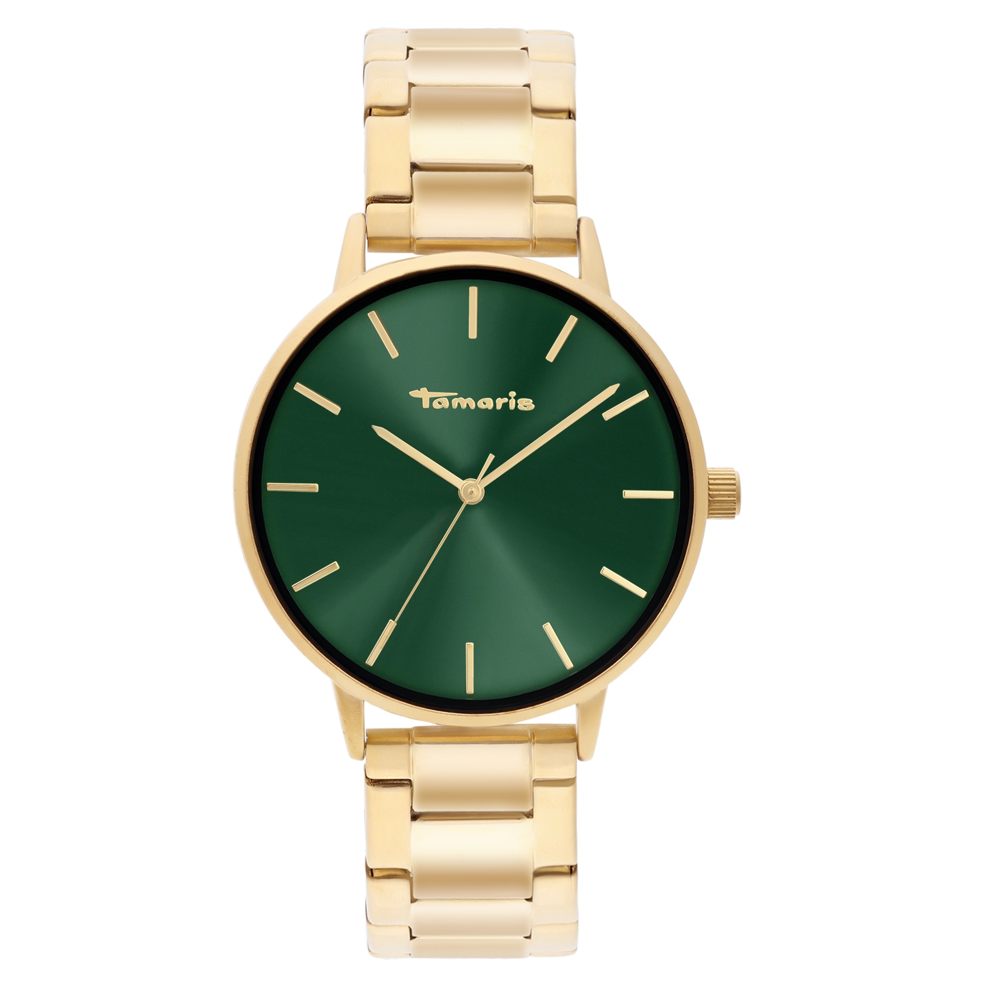 Quarzuhr TAMARIS, goldfarben, Armbanduhren, Damen, Quarzuhr, Armbanduhr, Damenuhr, Edelstahlarmband, analog