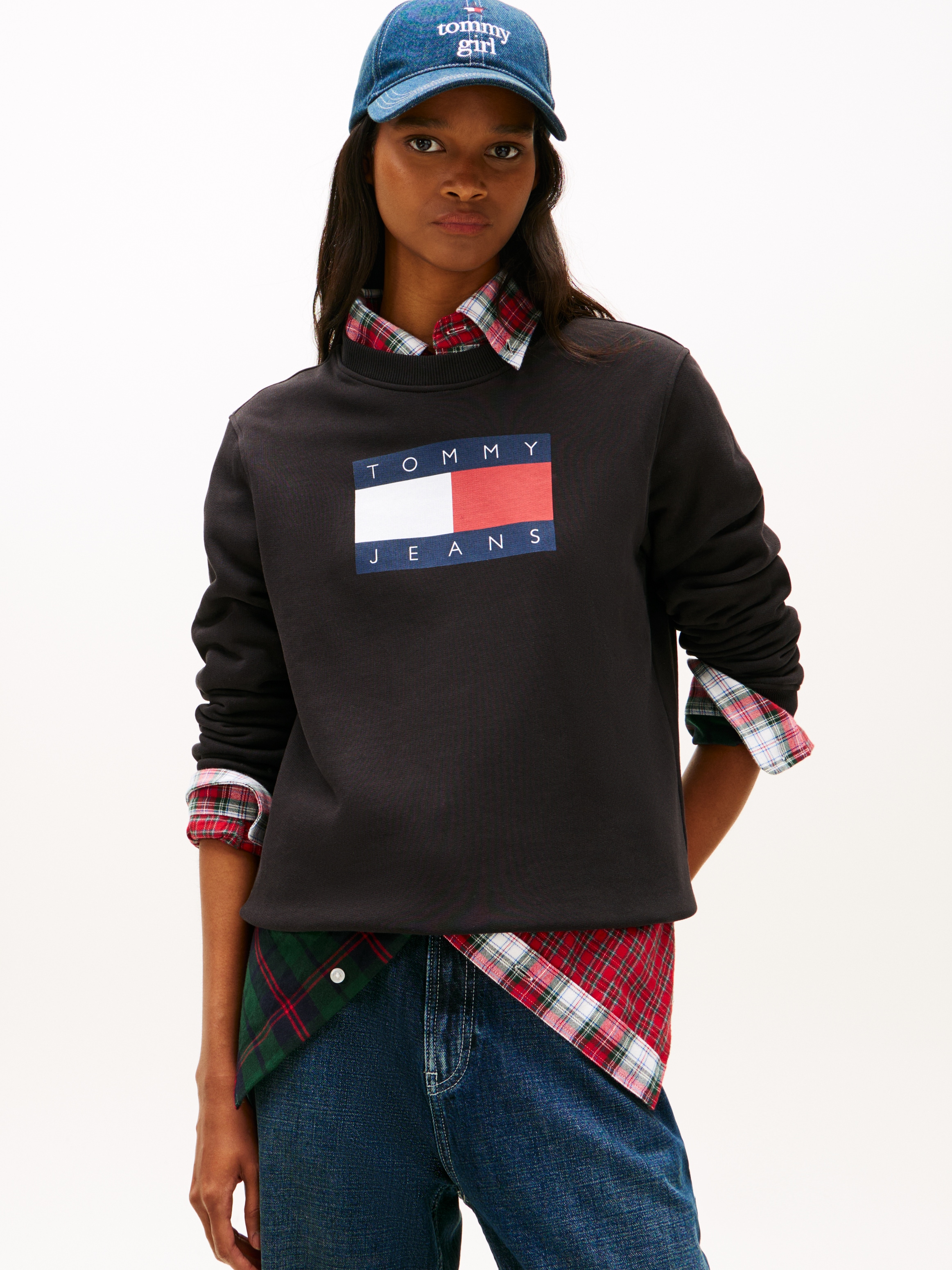 Tommy Jeans Sweatshirt "TJW REG TJ FLAG CREW" günstig online kaufen