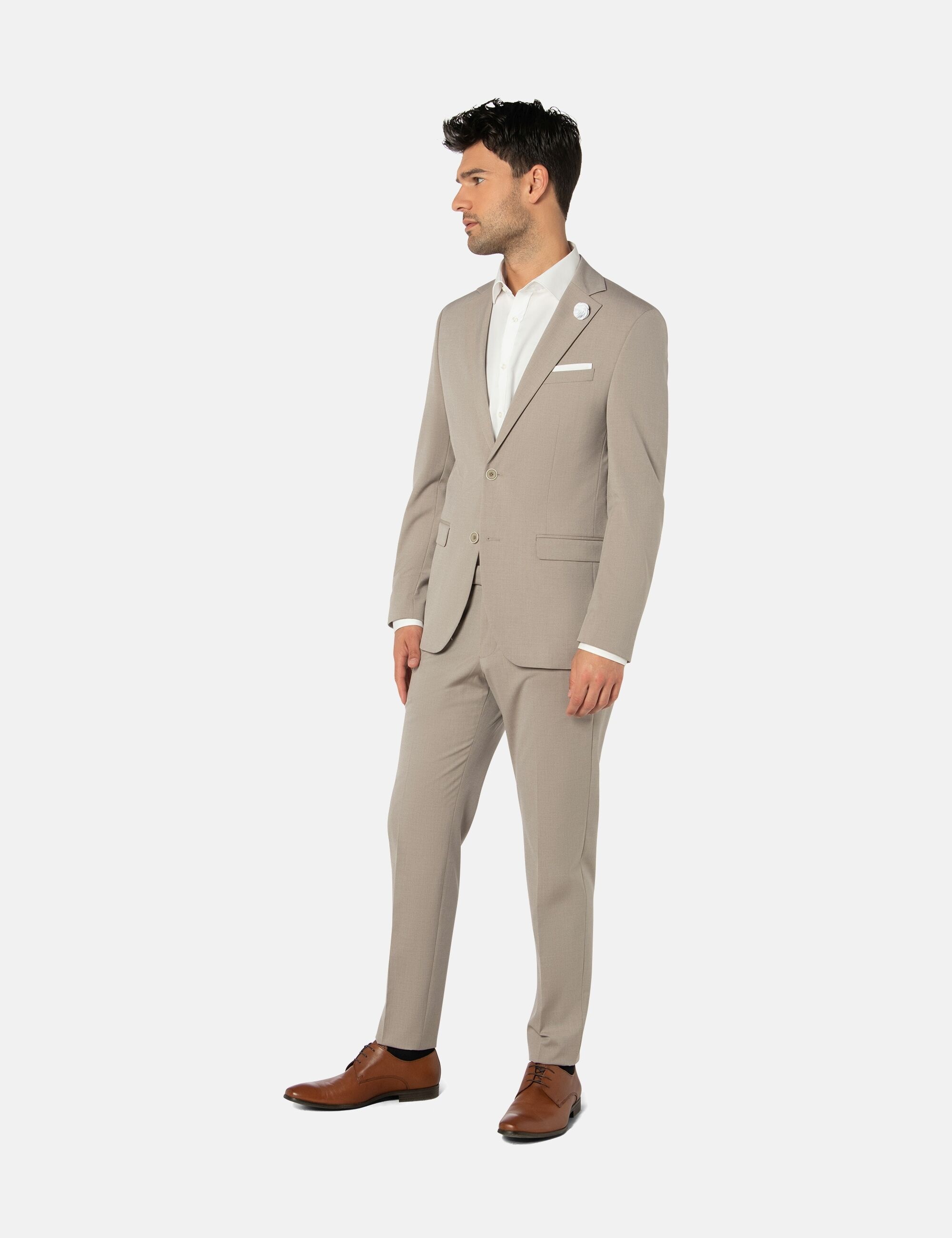 Thomas Goodwin Anzug »3024-90«, (2 tlg.), slim fit, mit modischen Accessoires