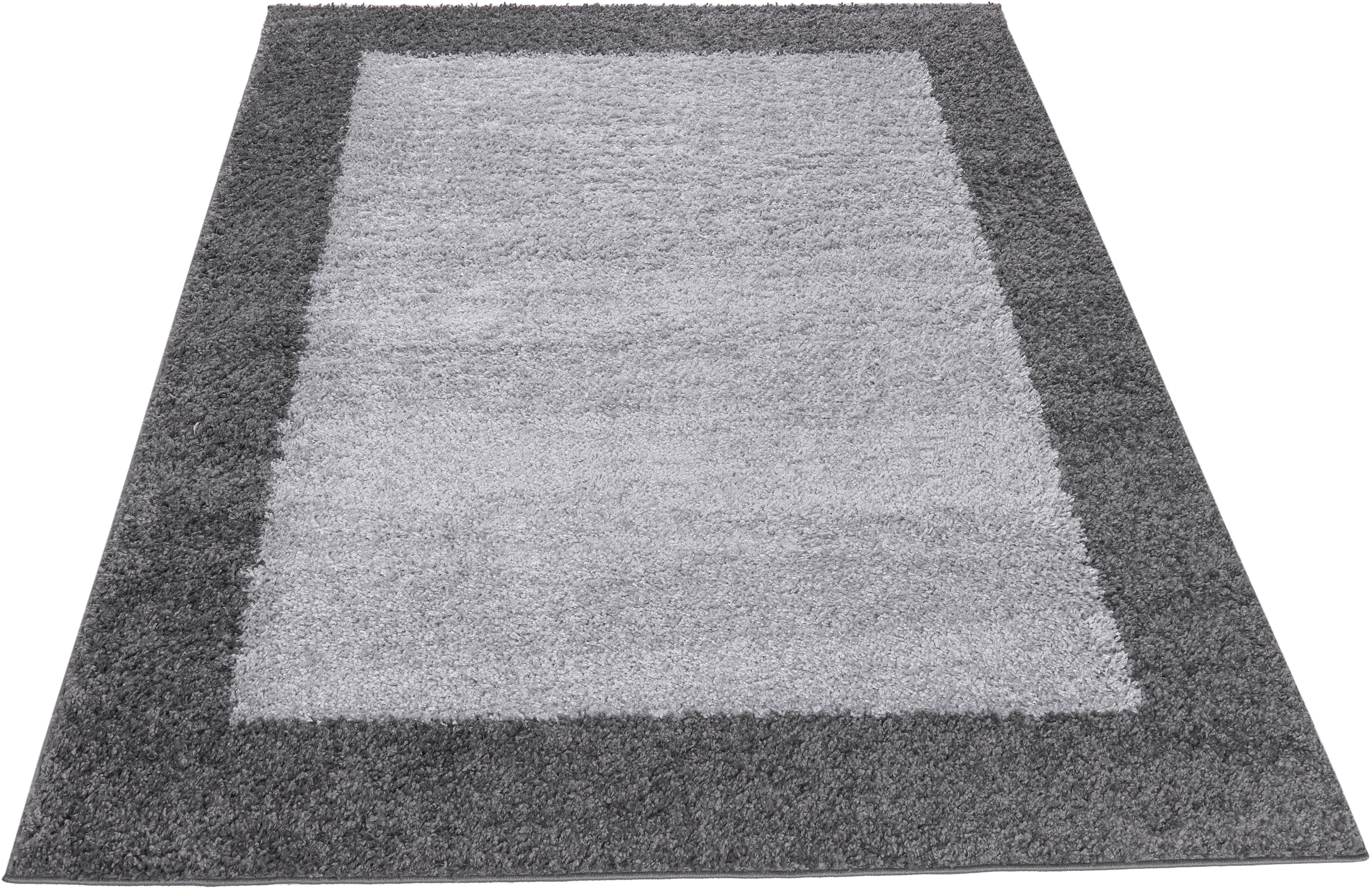 OTTO home Hochflor-Teppich »Liams« rechteckig 30 mm Höhe mit Bordüre, besonders weich und kuschelig, Wohnzimmer, Schlafzimmer