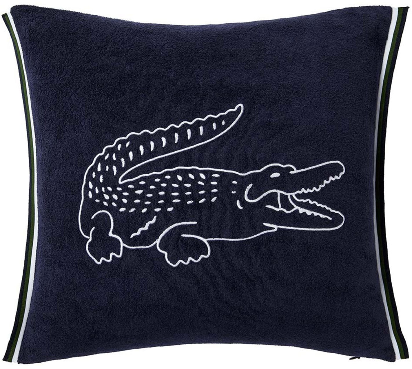 Lacoste Dekokissen "LBREAK" Mit Lacoste-Krokodil in weißer Stickerei