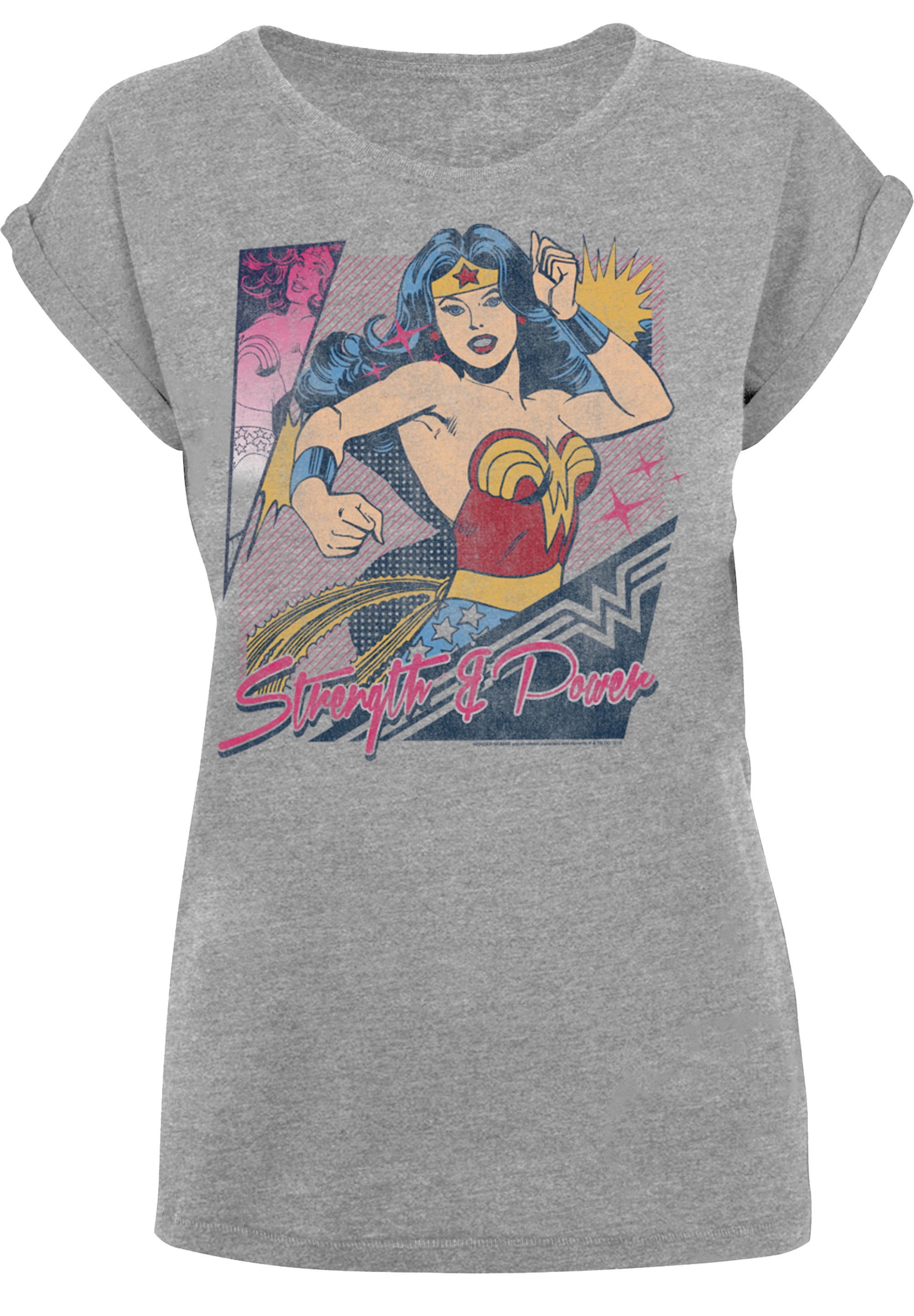 F4NT4STIC T-Shirt »DC Comics Wonder Woman Strength & Power«, Print