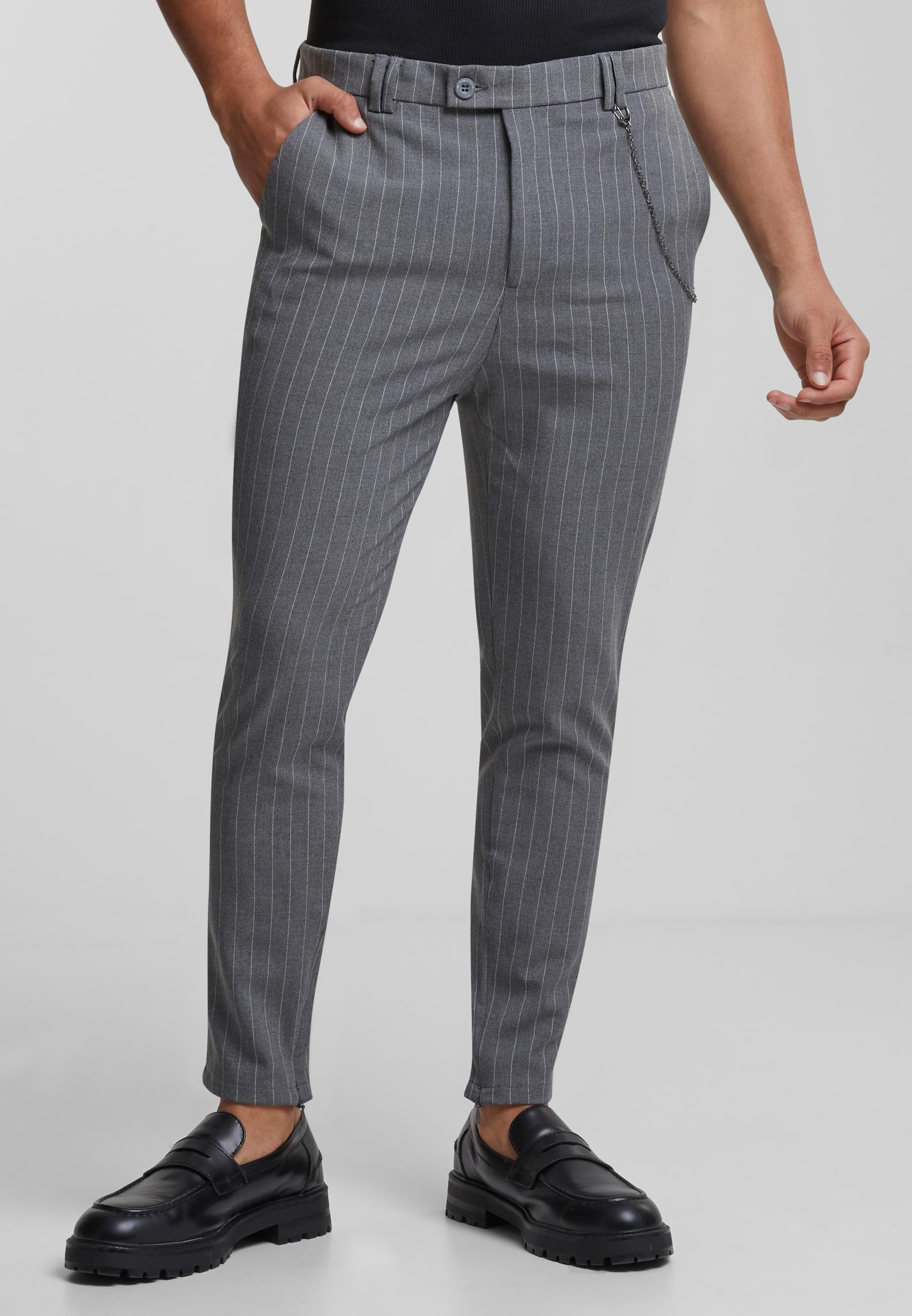 2Y Studios Stoffhose »2Y Studios Herren 2Y Cropped Pants Pinstripe«, (1 tlg.)