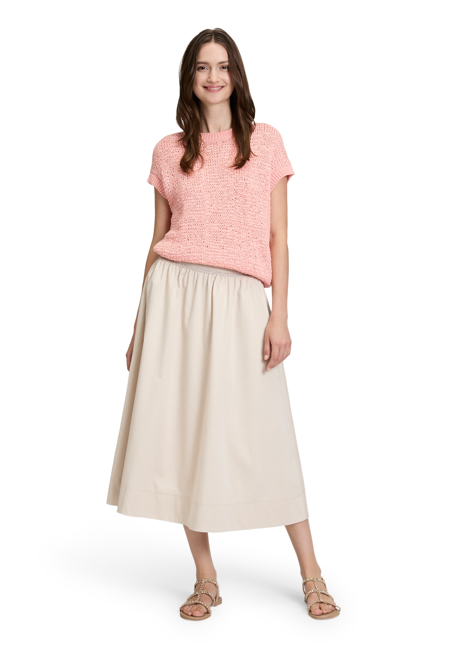 Betty&Co Midirock »Damen mit elastischem Bund«