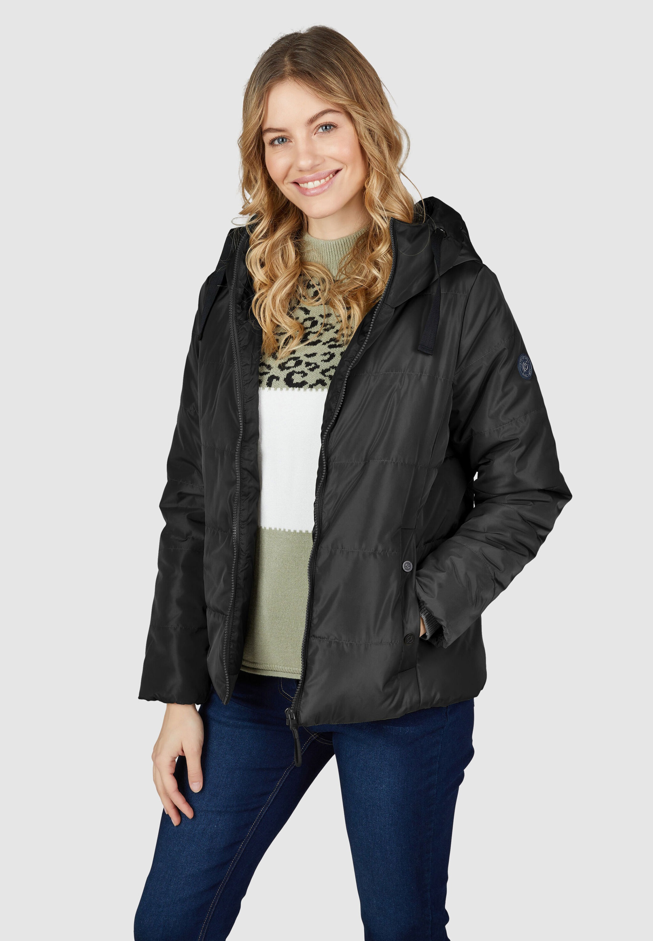 NAVIGAZIONE Steppjacke »NAVIGAZIONE Jacke« mit Kapuze mit verstellbarer Kapuze