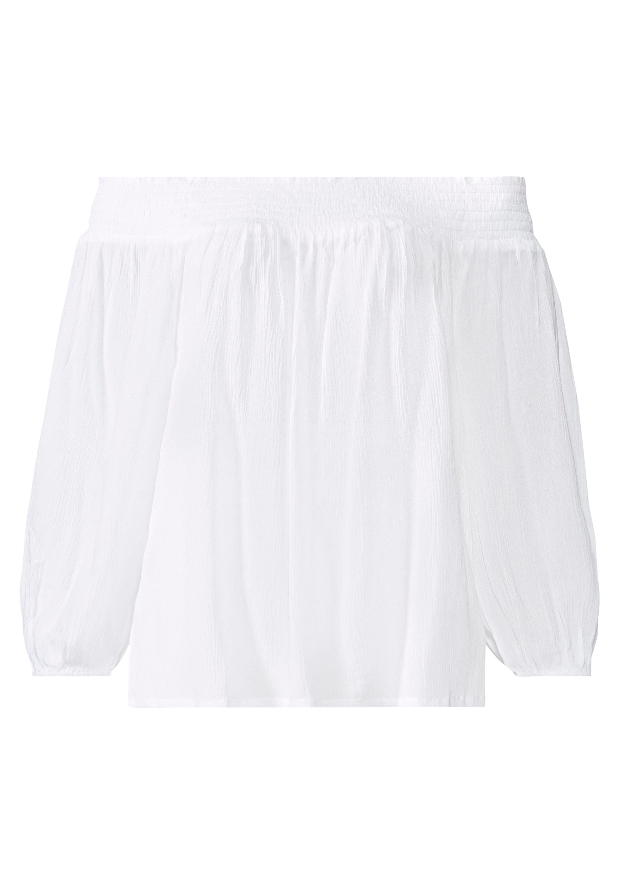 Thumbnail - LASCANA Carmenbluse, in leichter Crinkle-Optik, Damenbluse, schulterfrei