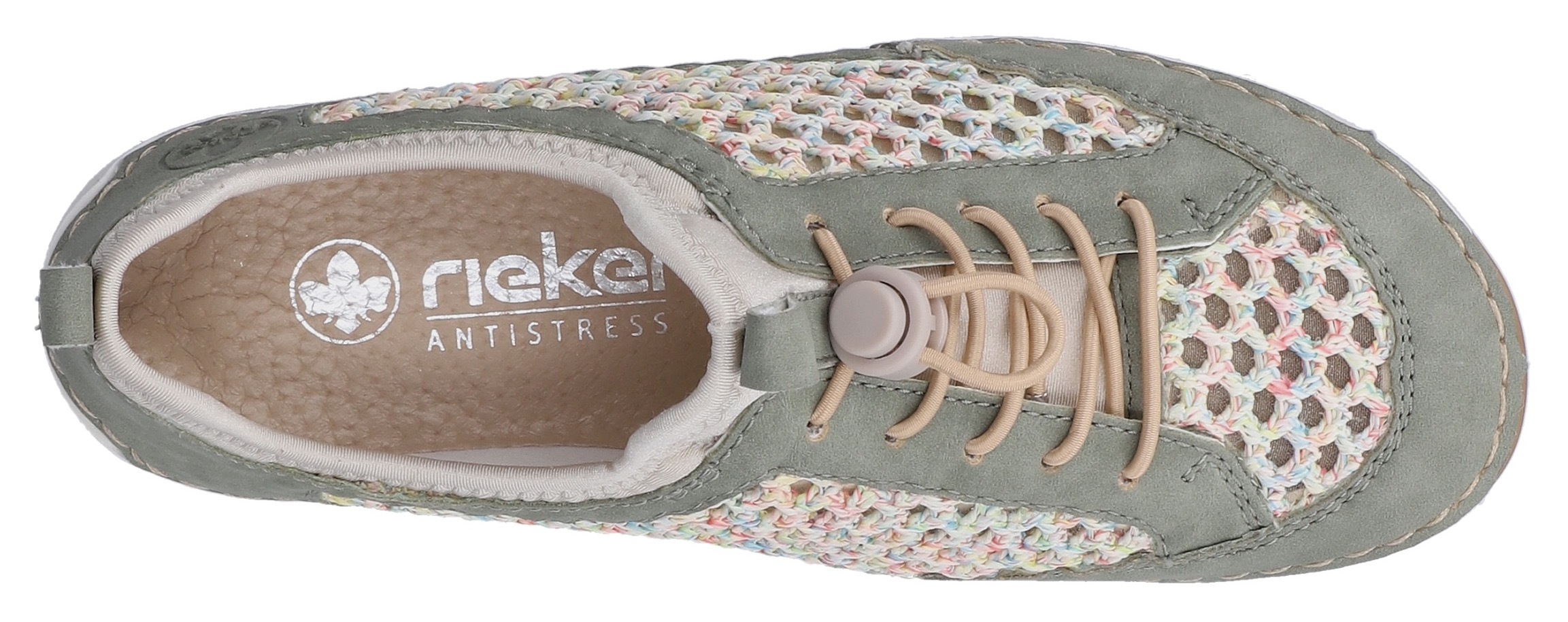 Rieker Slip-On Sneaker  Slipper, Freizeitsneaker, Halbschuh mit Schnellverschluss