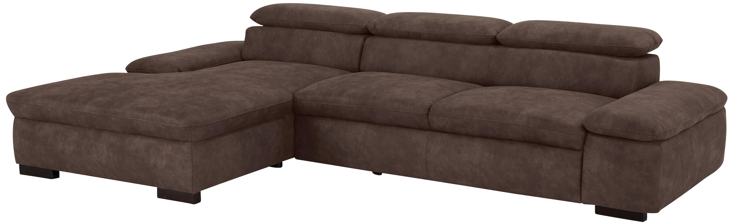 Home affaire Ecksofa »Alberto L-Form«, mit Kopfteilverstellung, wahlweise mit Bettfunktion