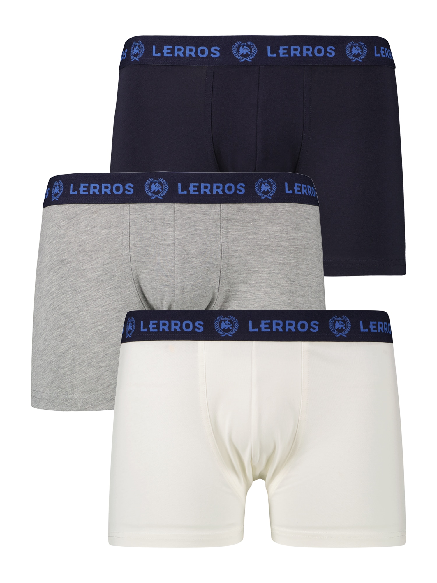 LERROS Boxershorts "Boxershorts 3er Pack Mixed Colours" Unterhosen, Mehrfarbig, Unterwäsche, 3 Stück, Baumwoll-Elasthan-Mix
