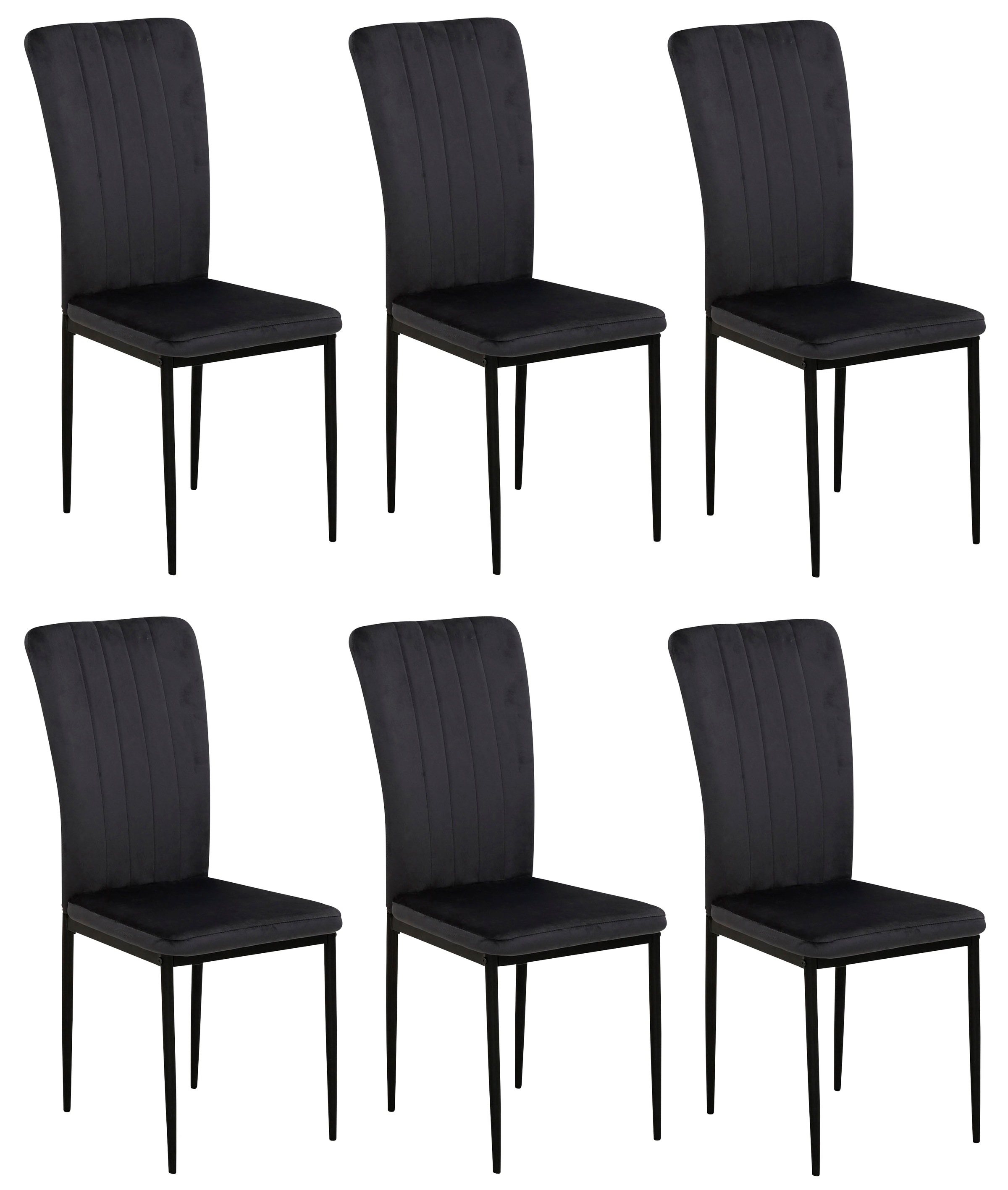 Home affaire 4-Fußstuhl "Bergamo" (Set) 6 Stk.erhältlich in Samt, Vintage-M günstig online kaufen