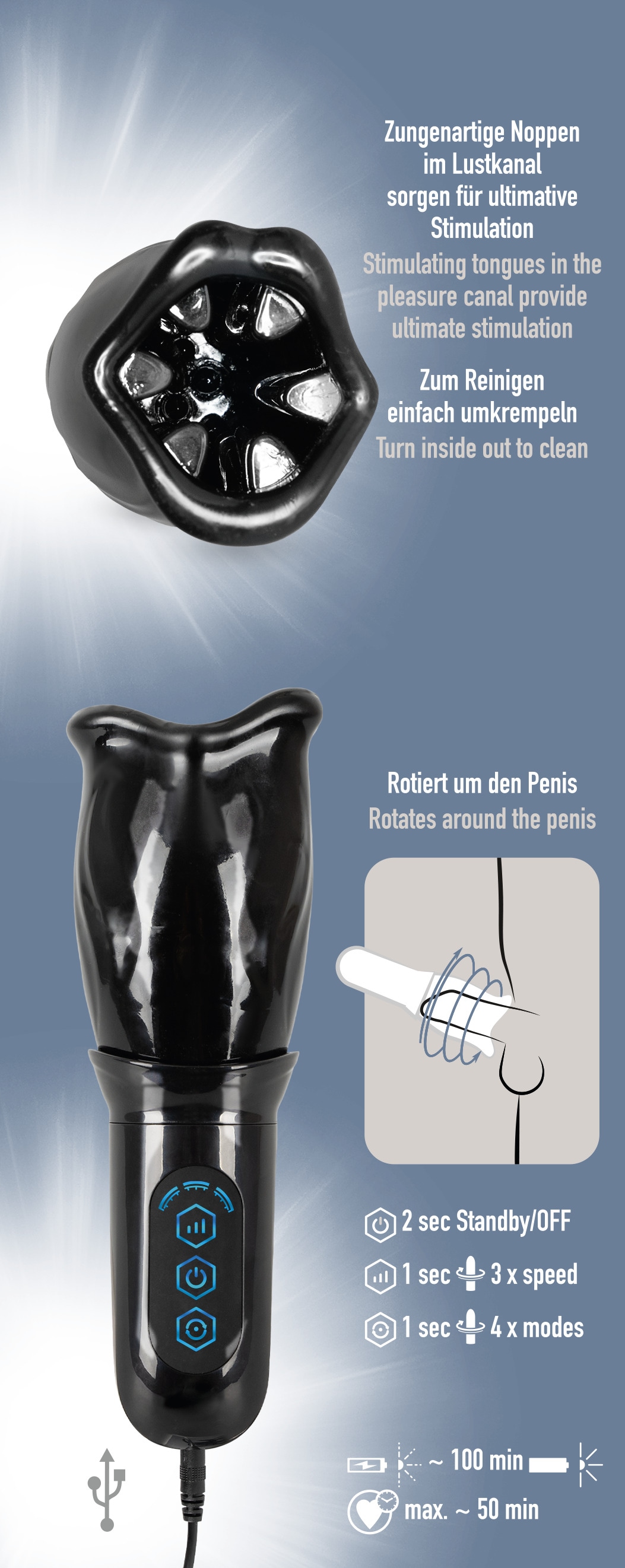 Stroker Masturbator »Masturbator Rotating Masturbator«