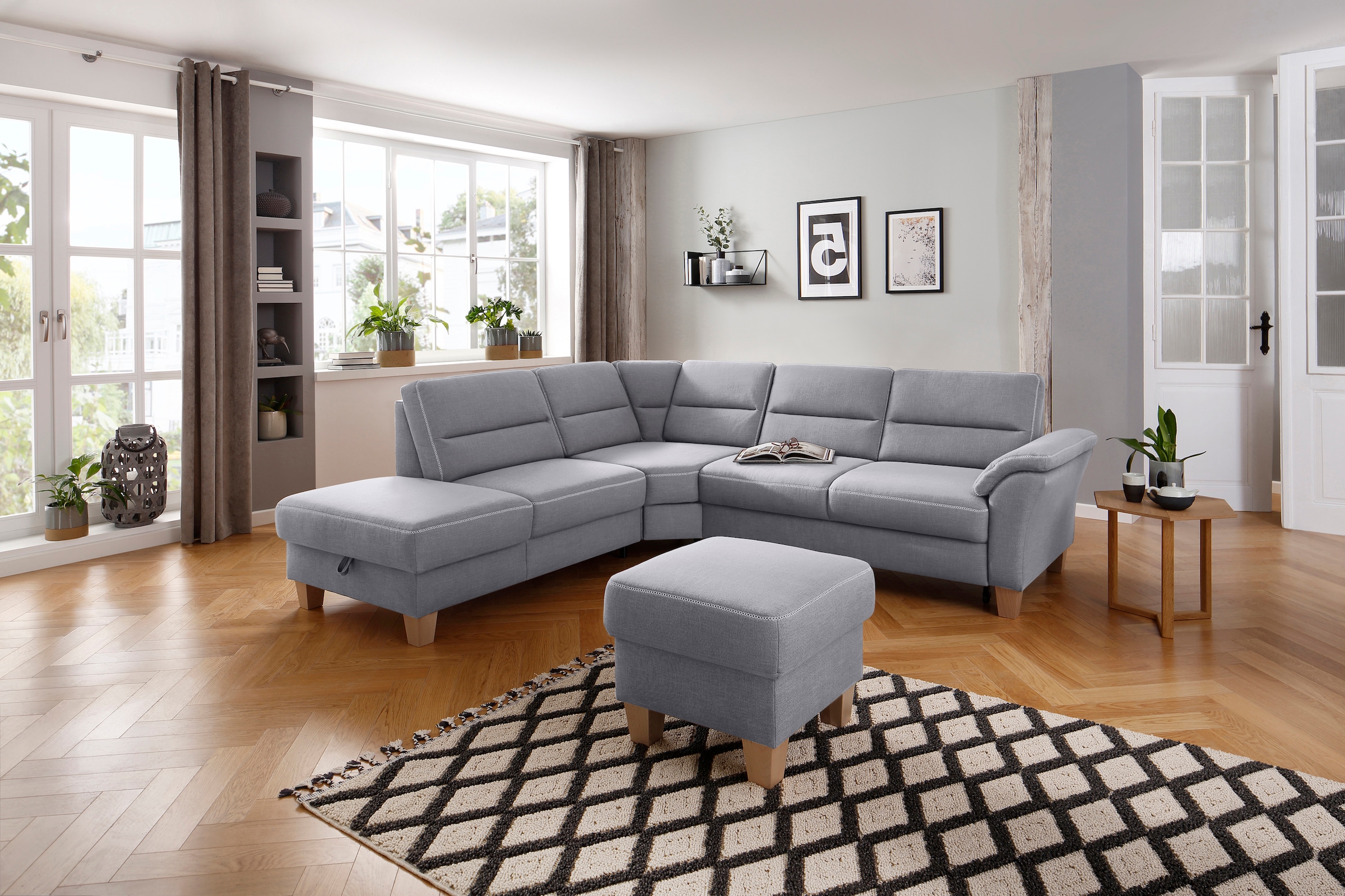 OTTO home Ecksofa "Soleo L-Form" komfortable Trapezecke mit Relaxfunktion, optional Schlaffunktion