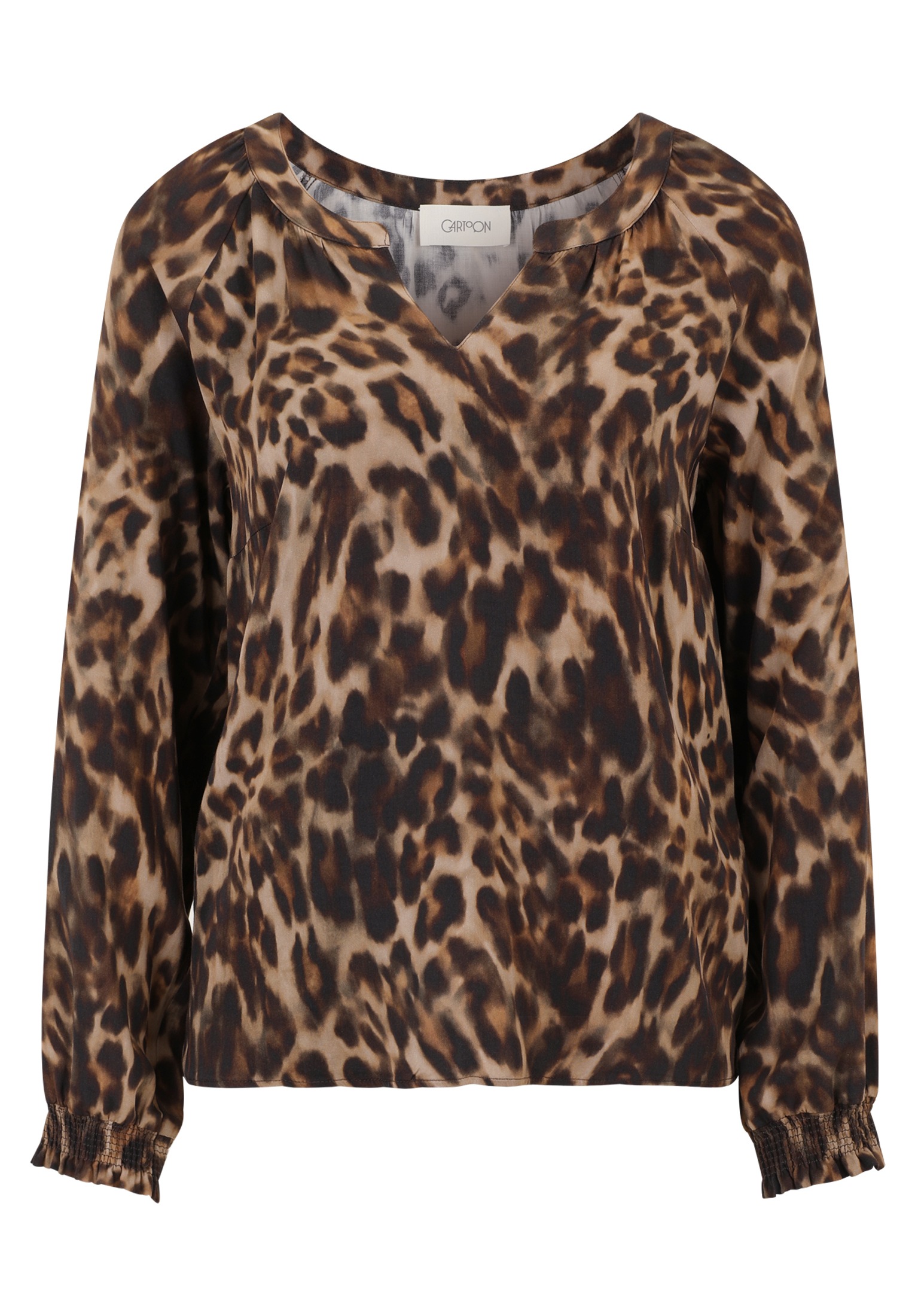 Cartoon Schlupfbluse "Damen Casual-Bluse mit Muster" günstig online kaufen