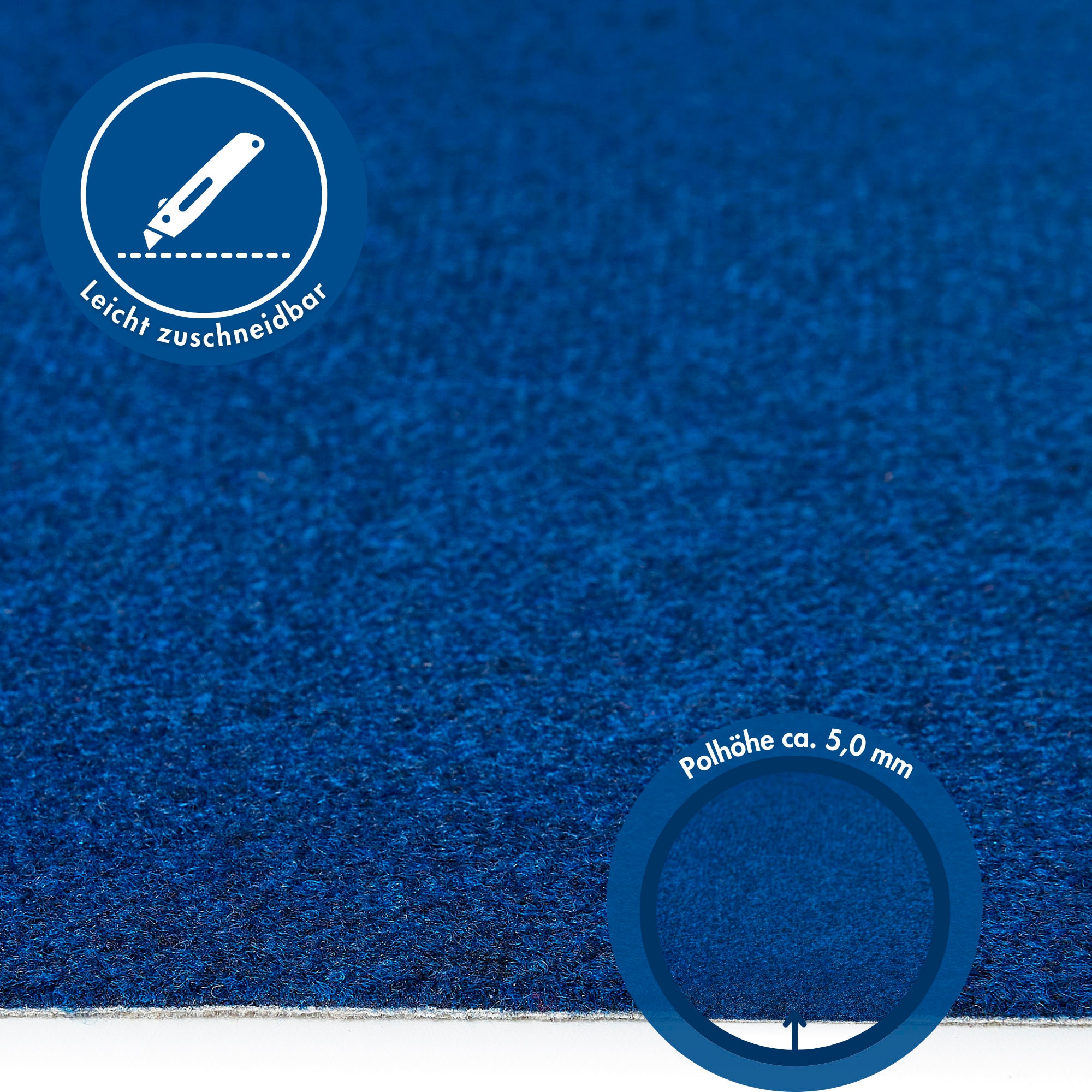 Andiamo Teppichboden »Sina, Velours, Made in Belgium«, rechteckig, 6 mm Höhe, Uni Farben, Breite 400 cm, strapazierfähig, pflegeleicht, Wohnzimmer